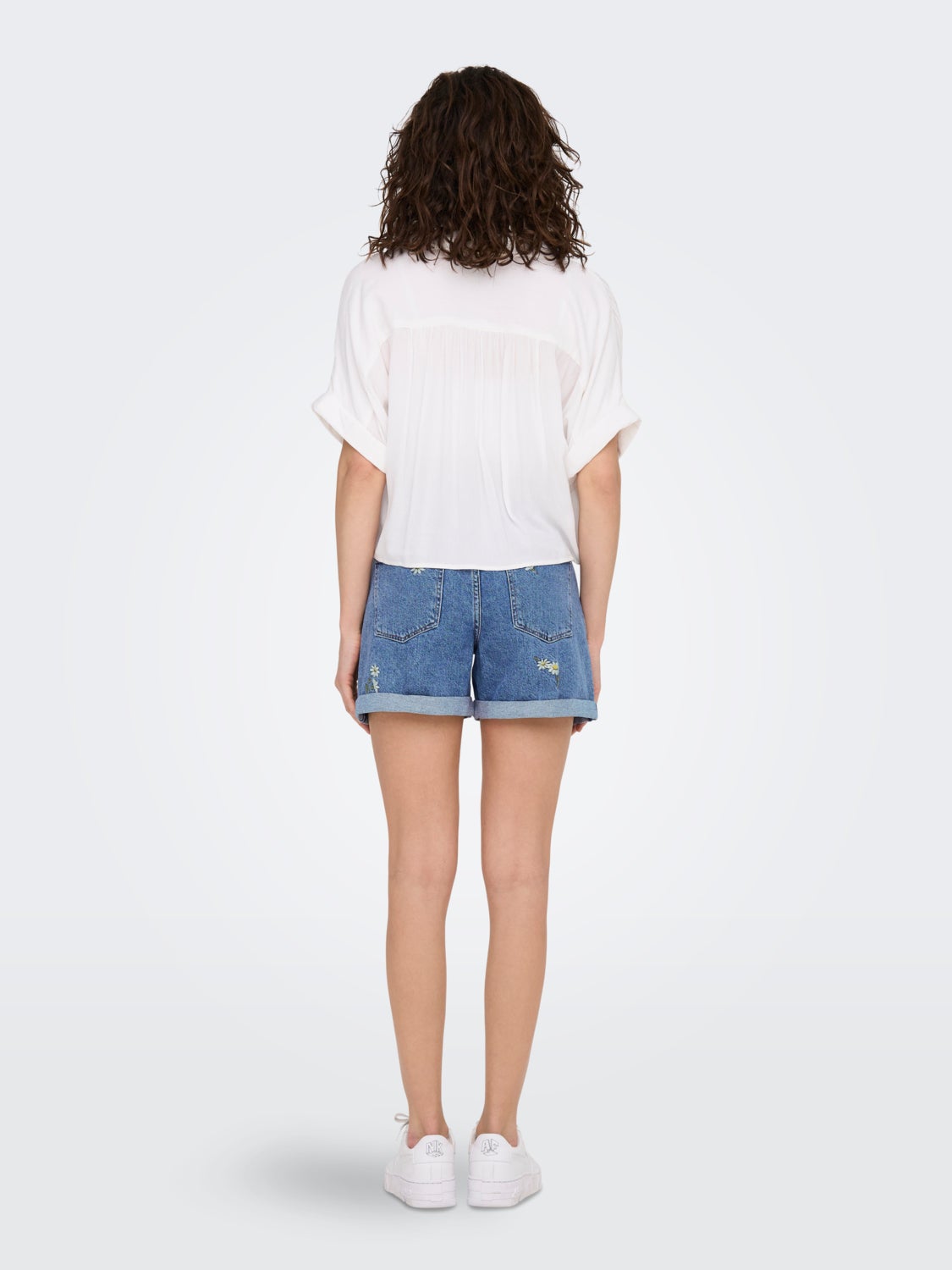 Short Sleeved Shirt With Knot Detail