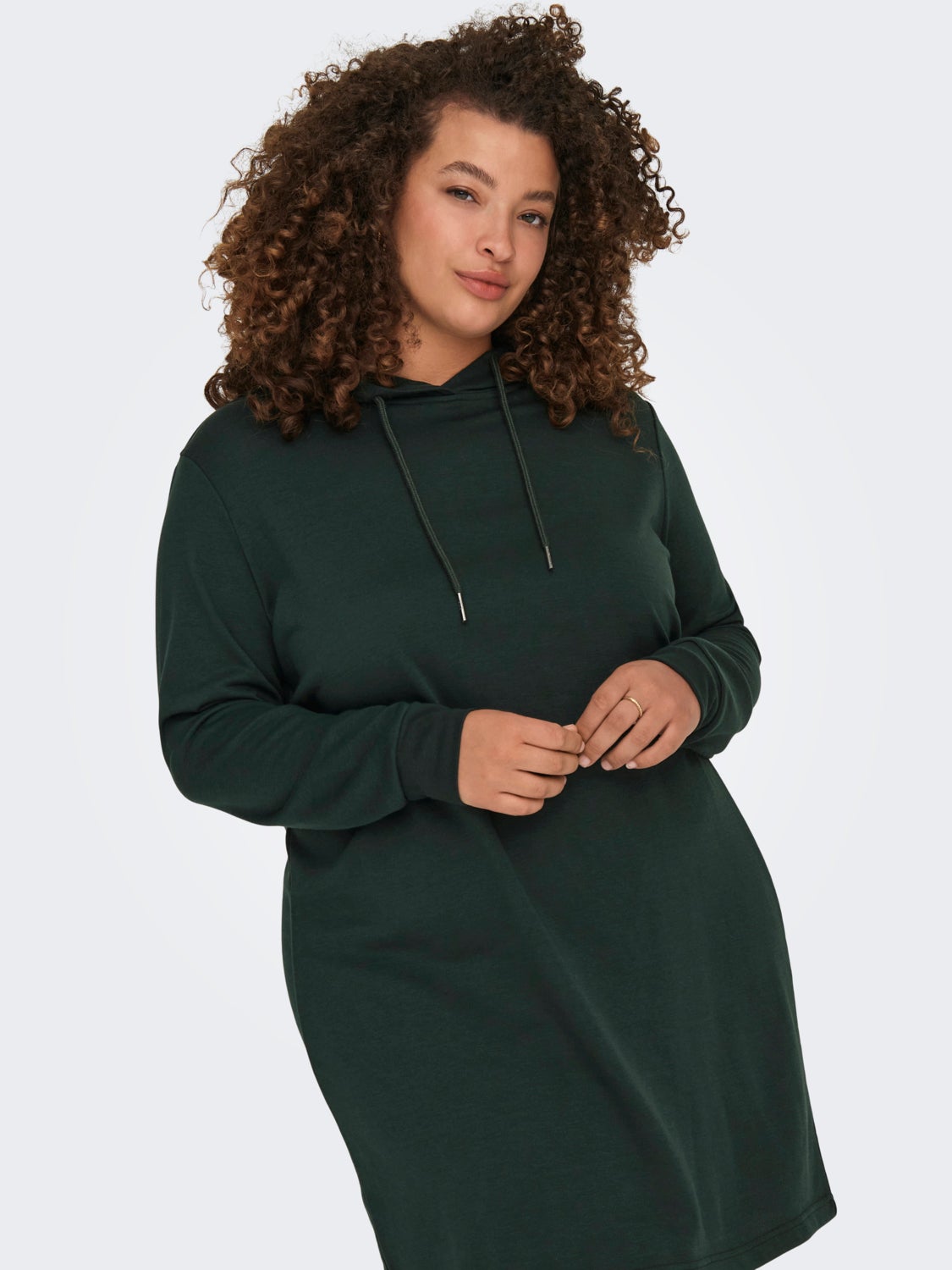 Curvy hooded sweat Dress