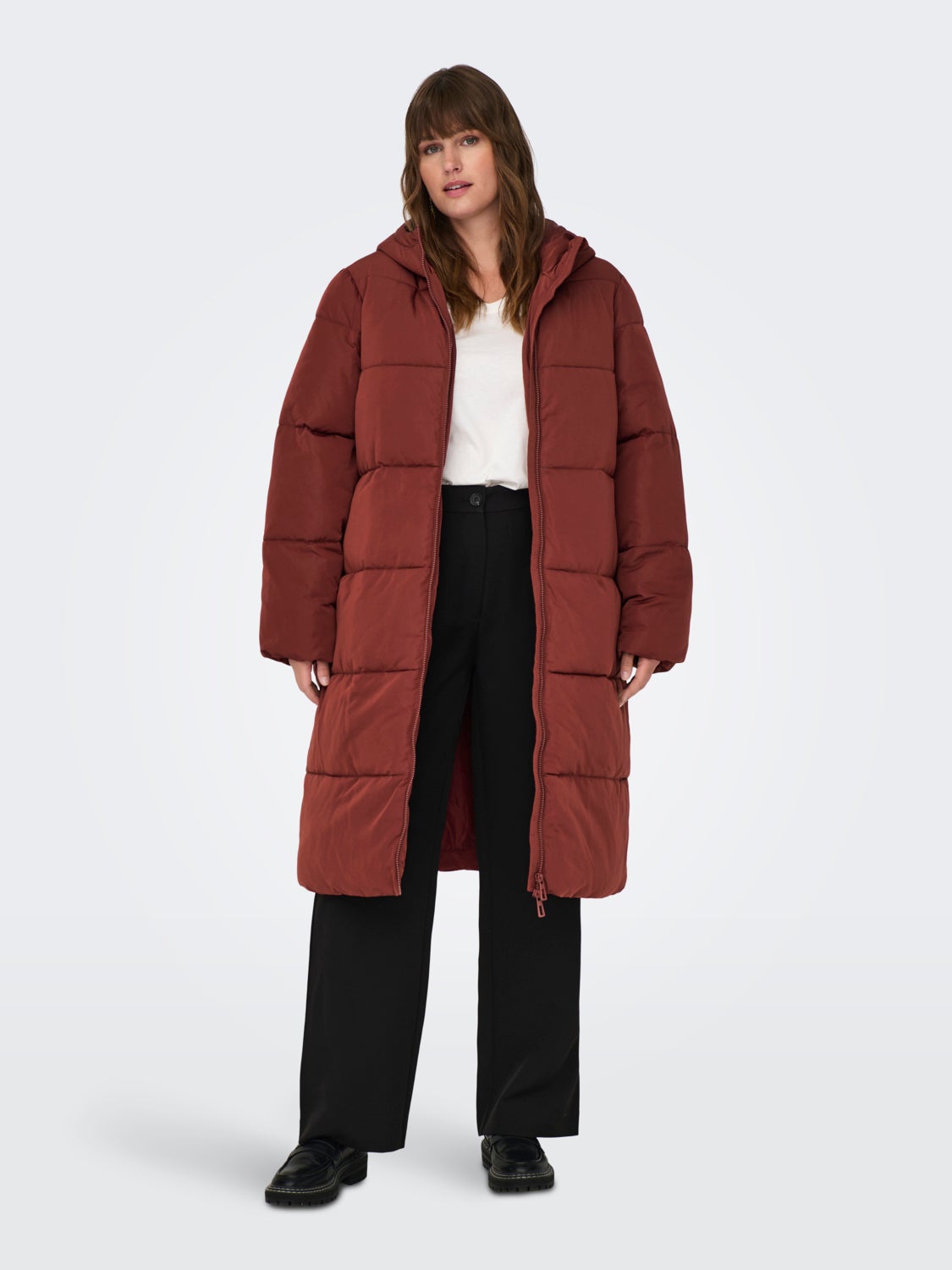 Curvy long puffer jacket