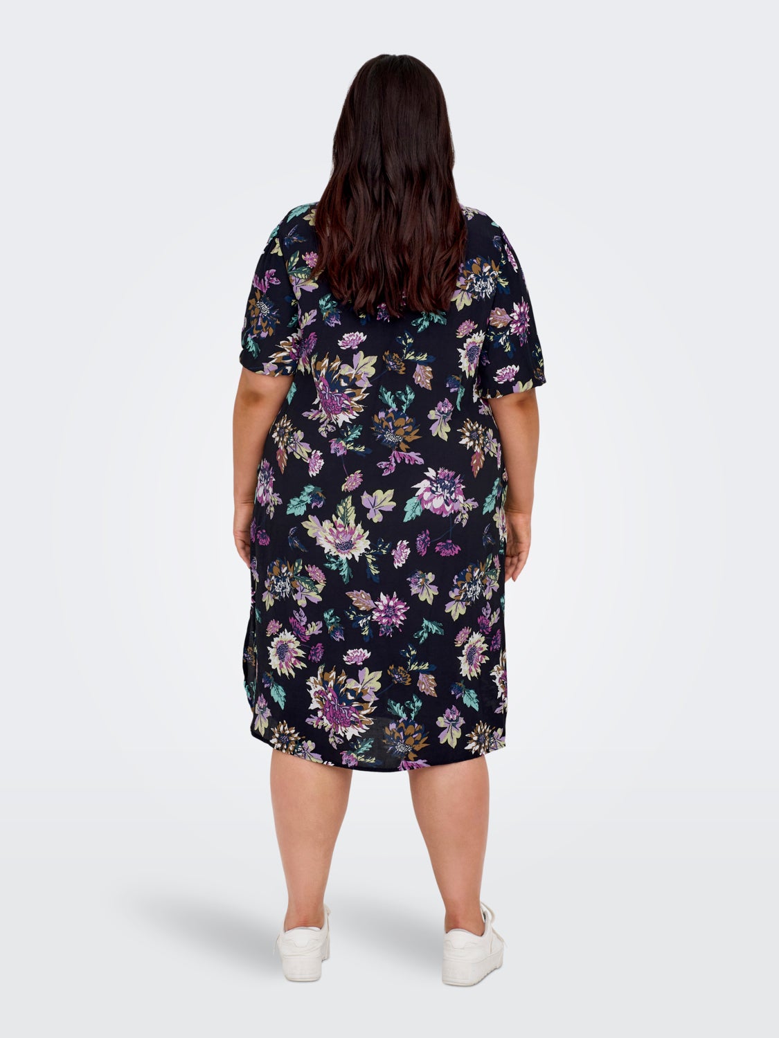 Curvy midi shirt dress