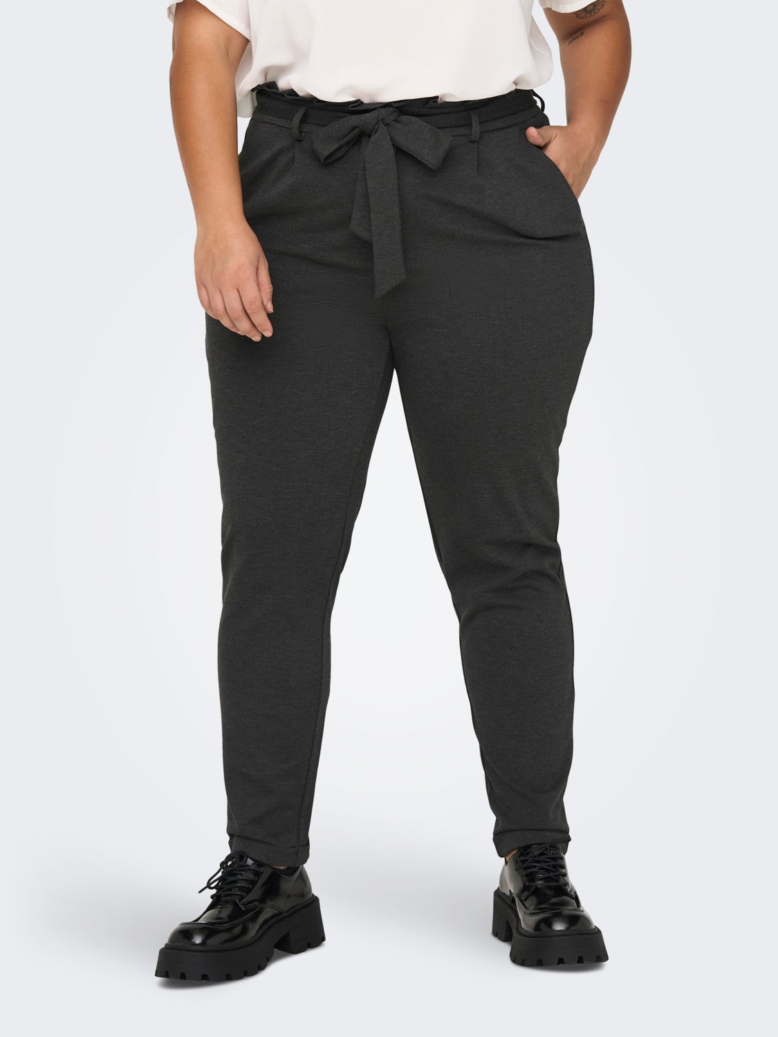 Curvy Solid colored Trousers