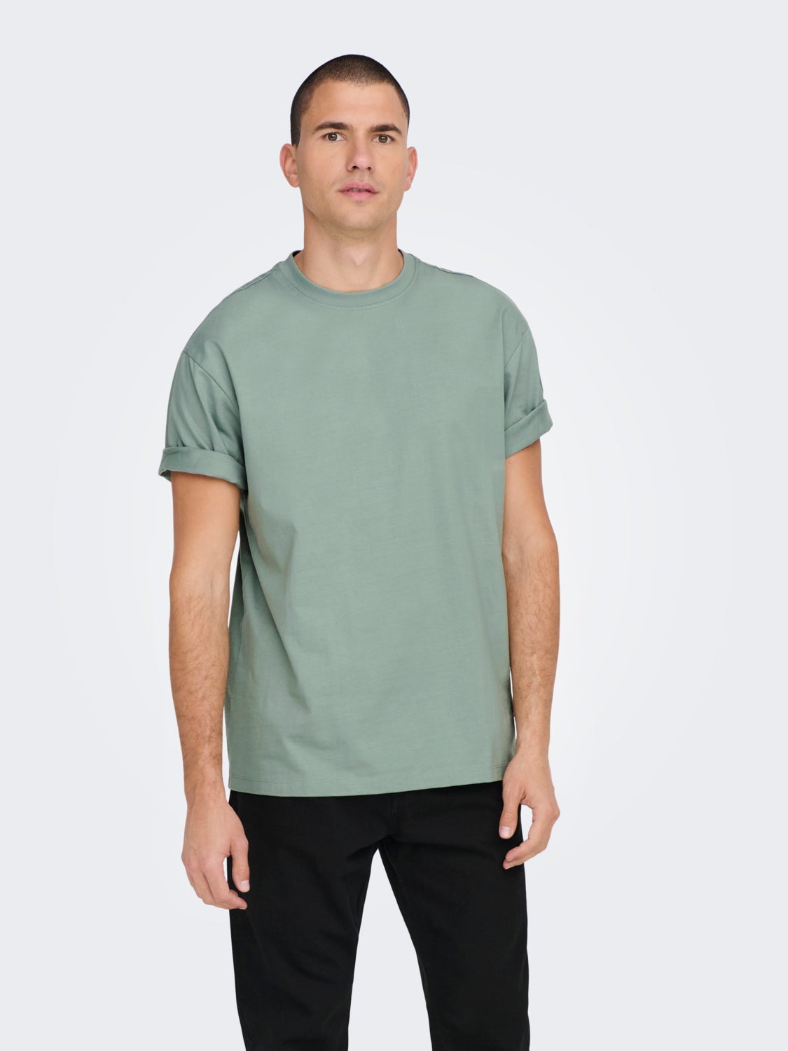 Oversized o-hals t-shirt