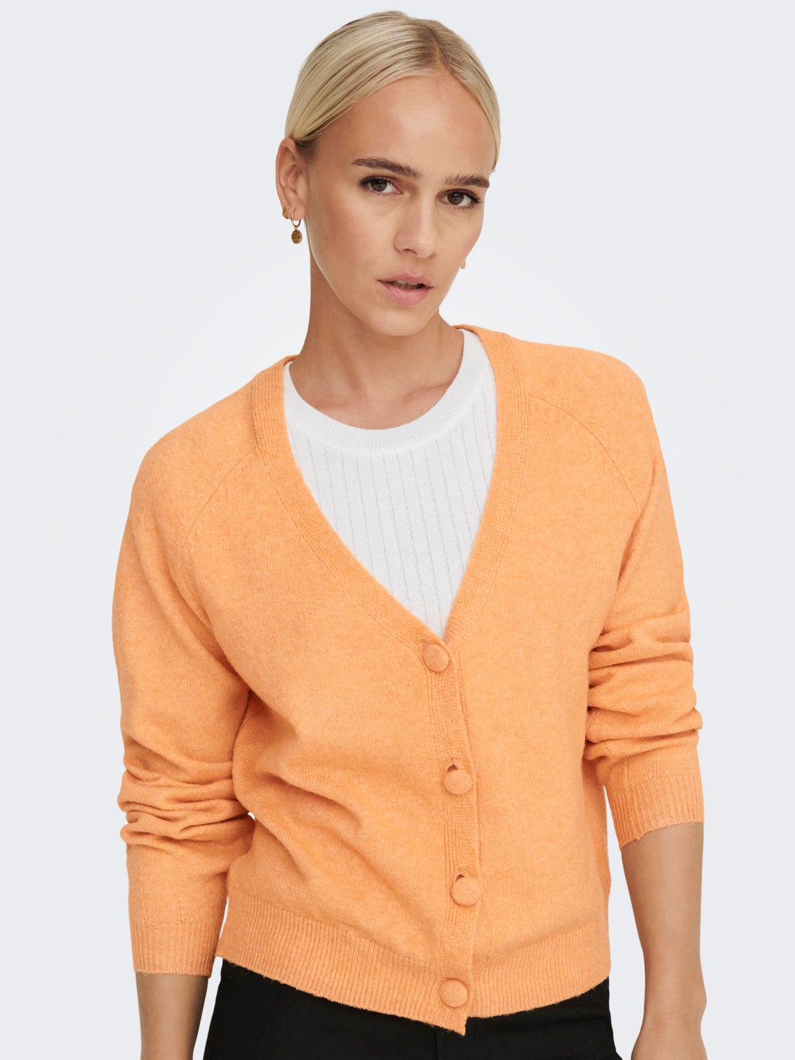 V-Neck Knit Cardigan