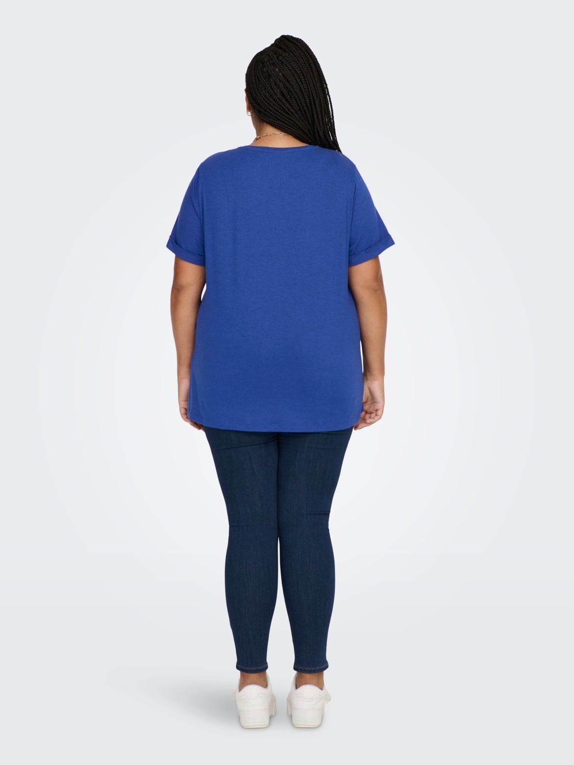 Curvy solid colored T-shirt