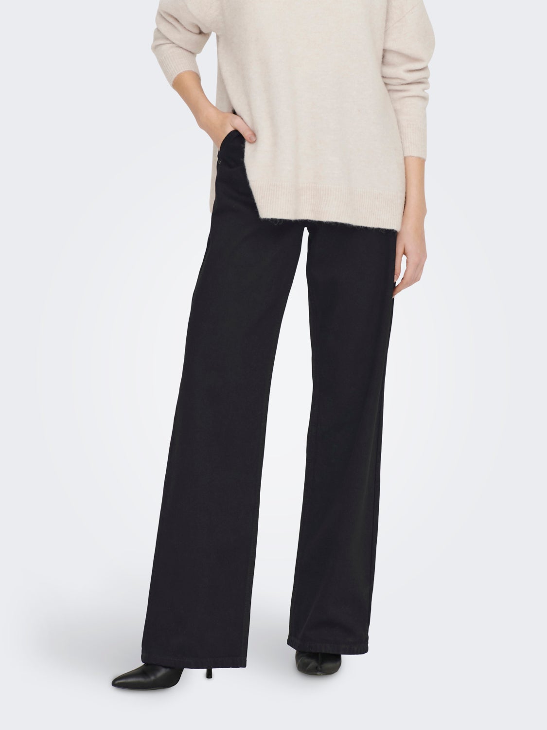 LSURIVER HW WIDE STRAIGHT DNM JEANS