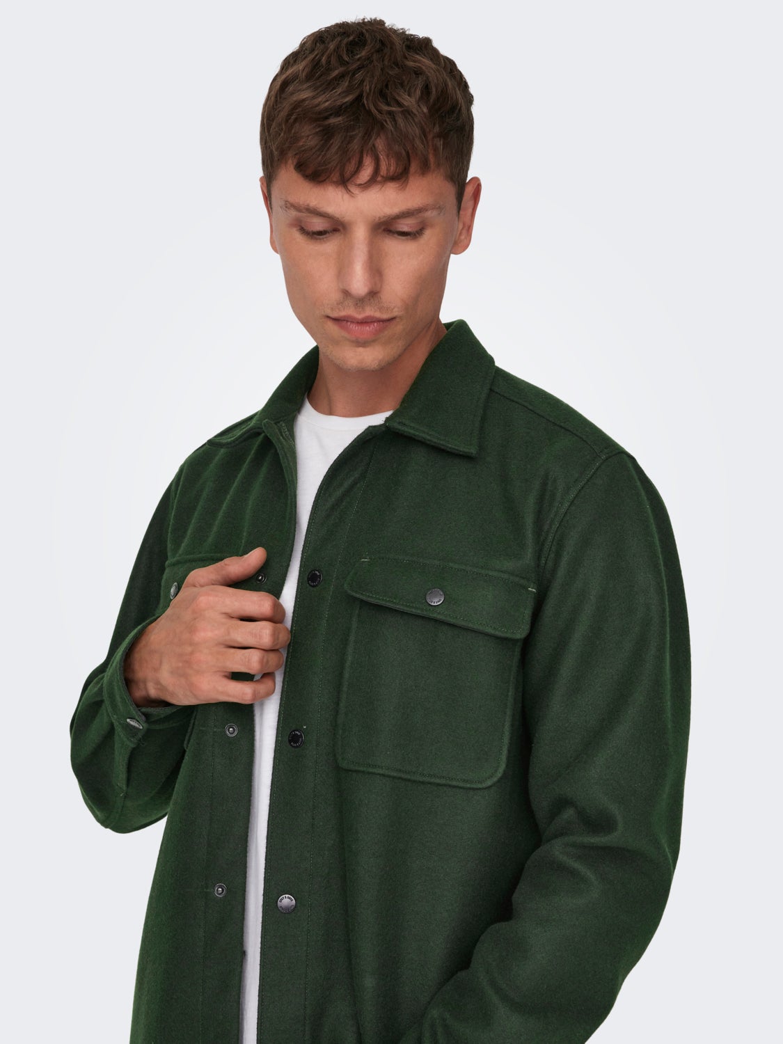 Solid overshirt