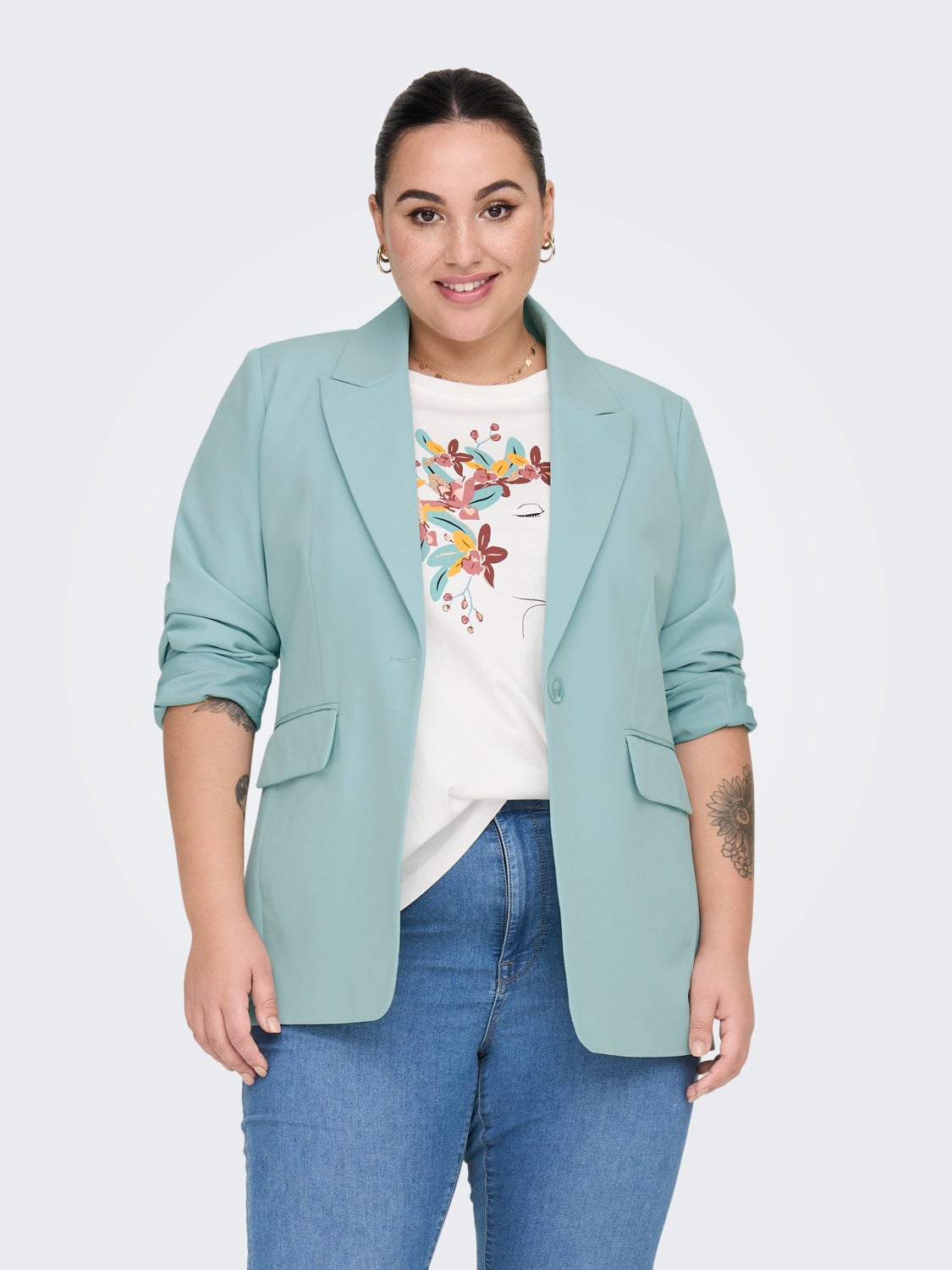 Curvy printed t-shirt