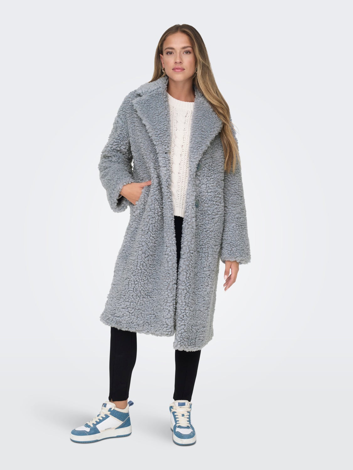 Long teddy coat
