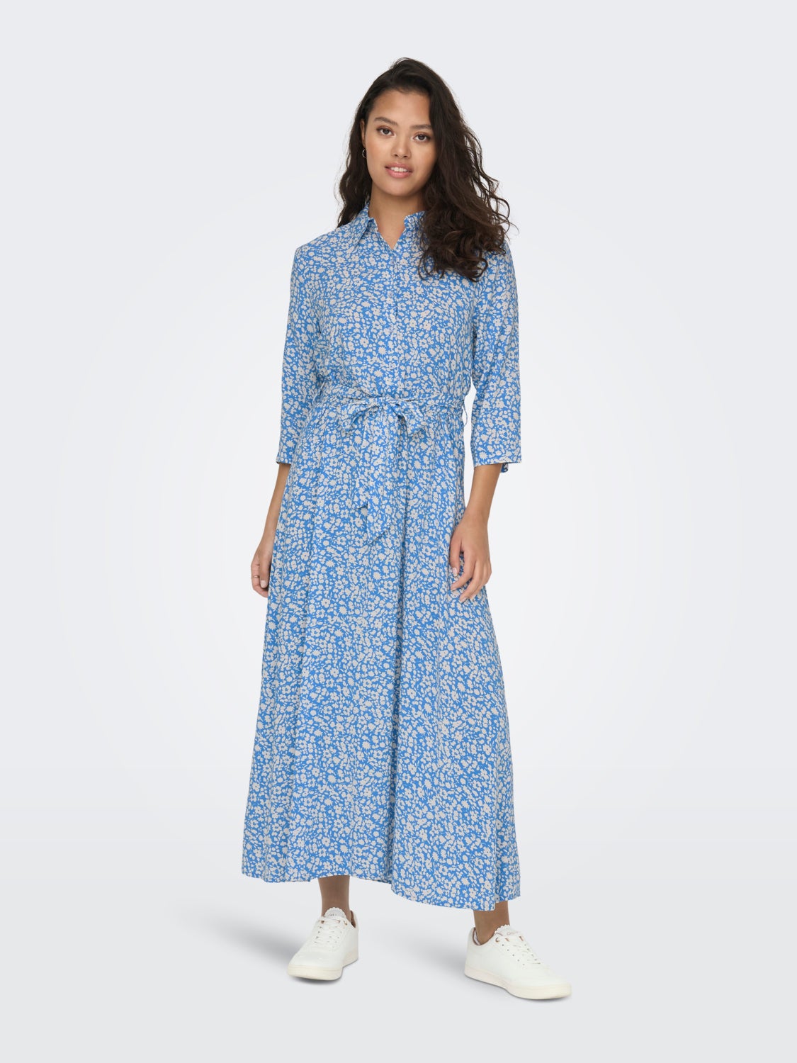 Printed Maxi Shirt dress