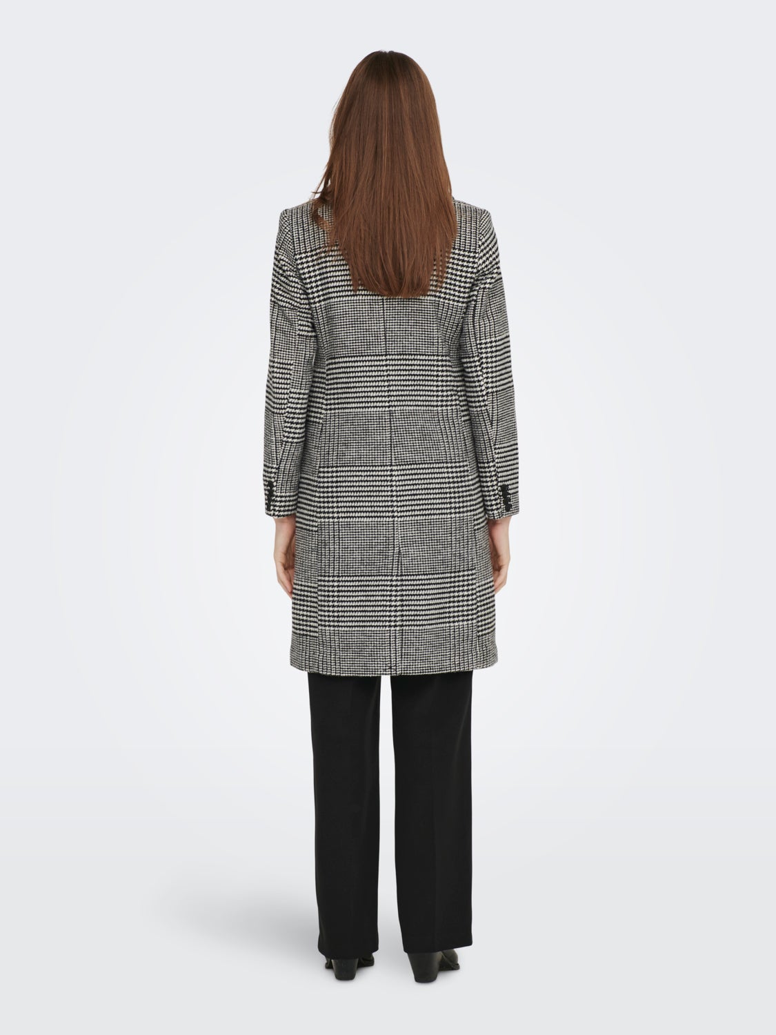 Checked wool Coat