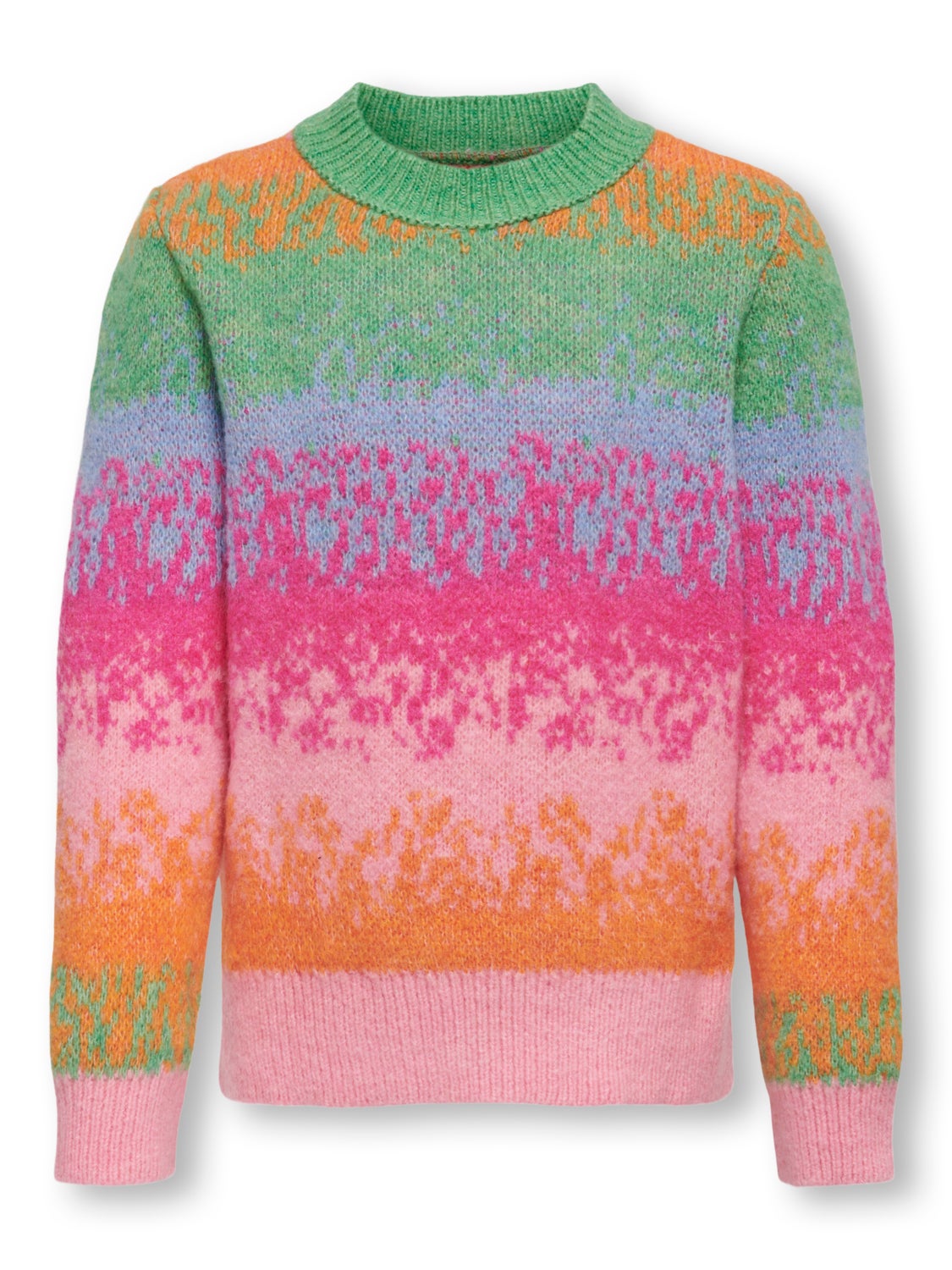 Multi color knitted pullover