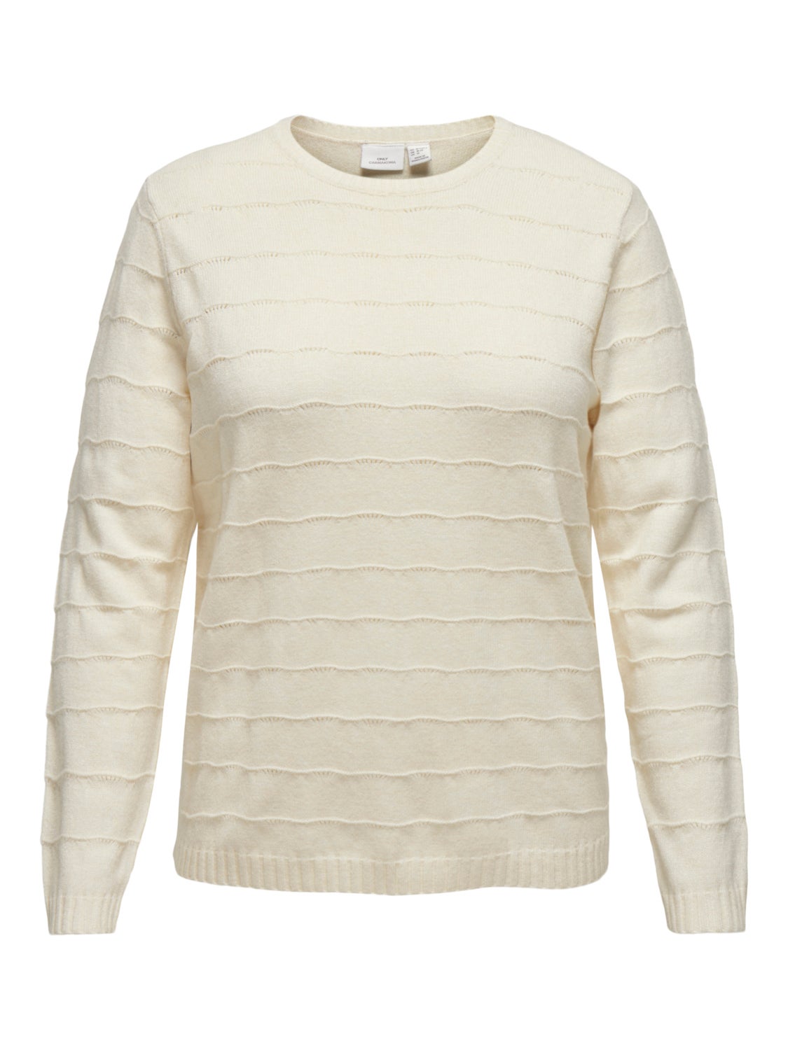 Curvy o-hals sweatshirt