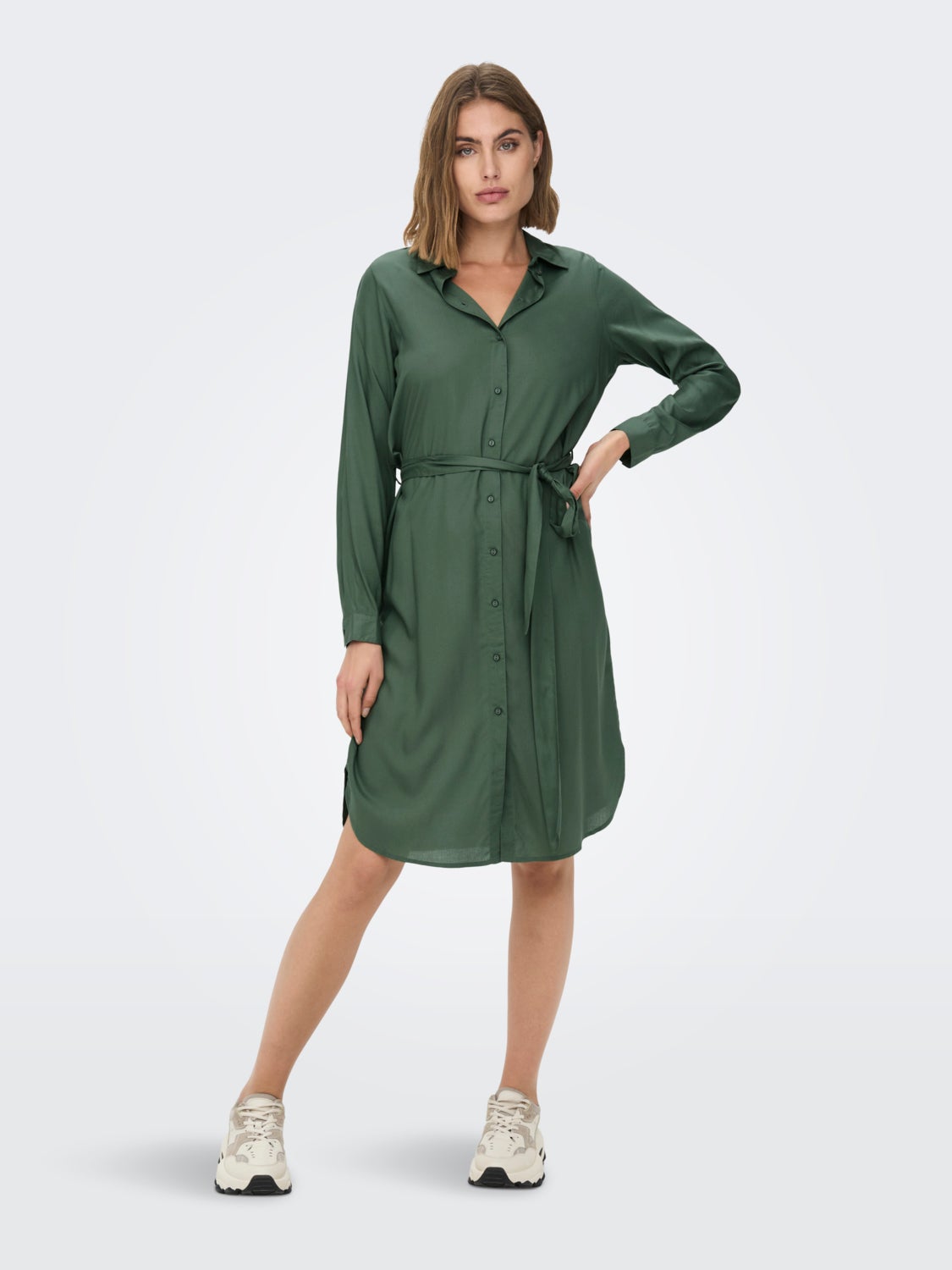 Mini belted Shirt dress
