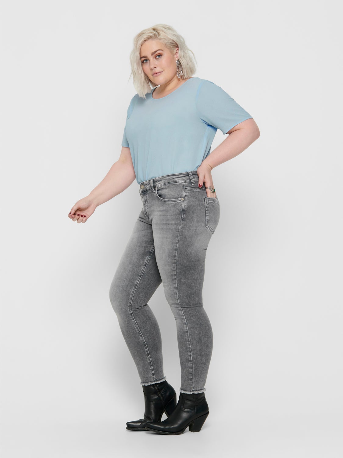 Curvy carwilly reg ankle Skinny fit jeans