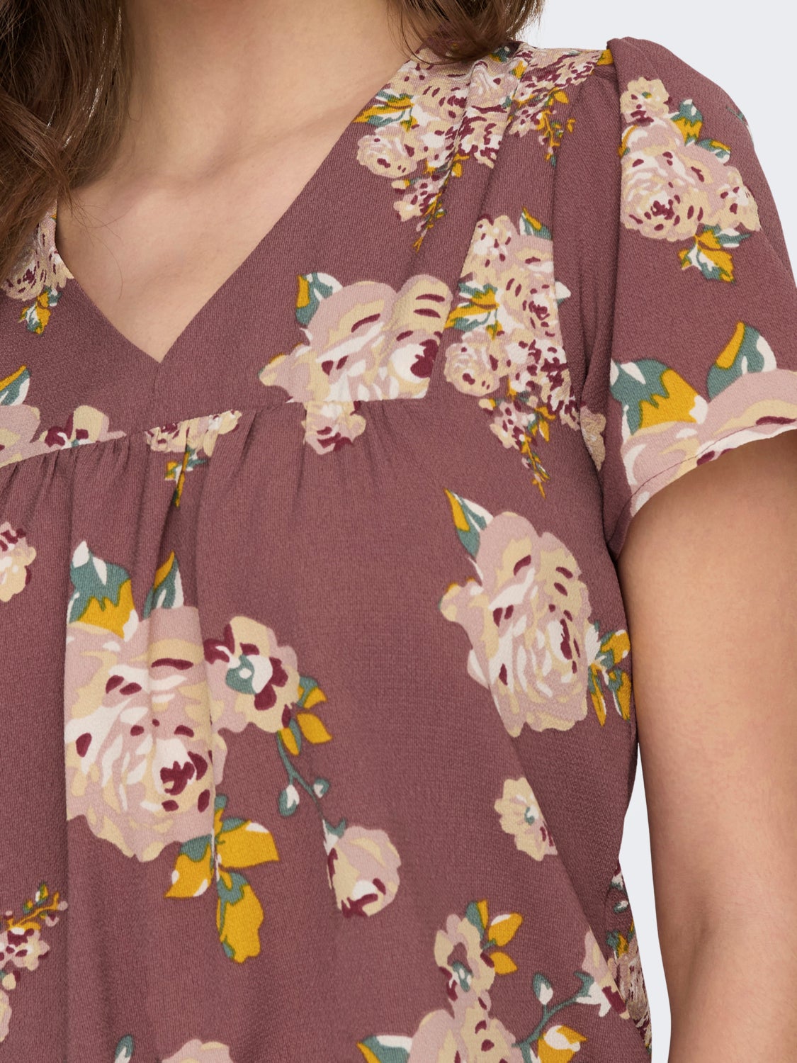 Regular Fit V-Neck Top