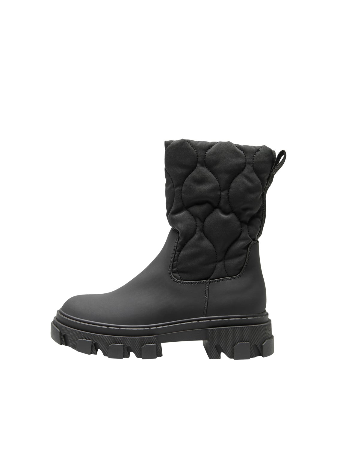 Boots with quilted detail