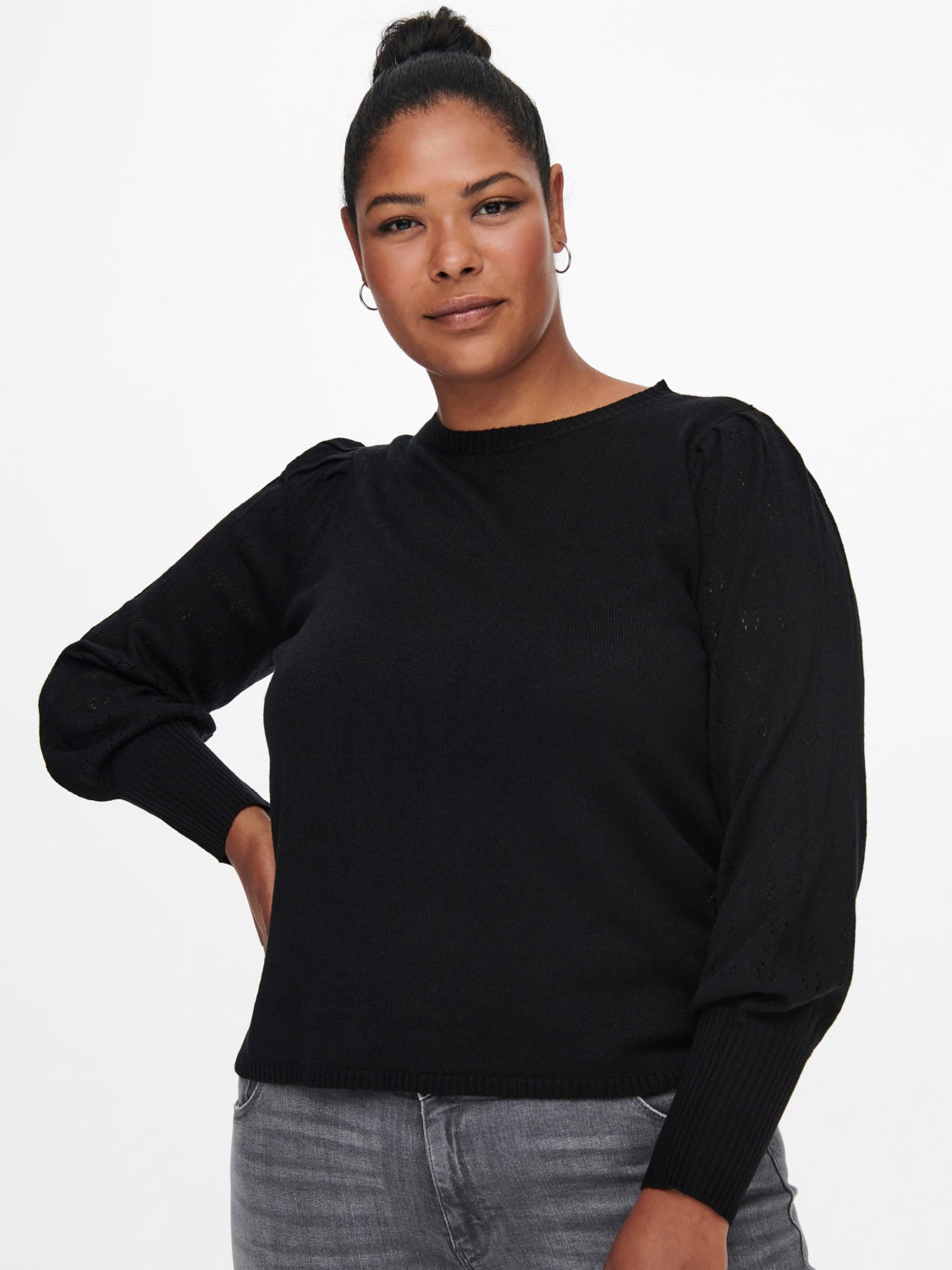 Curvy knitted Pullover