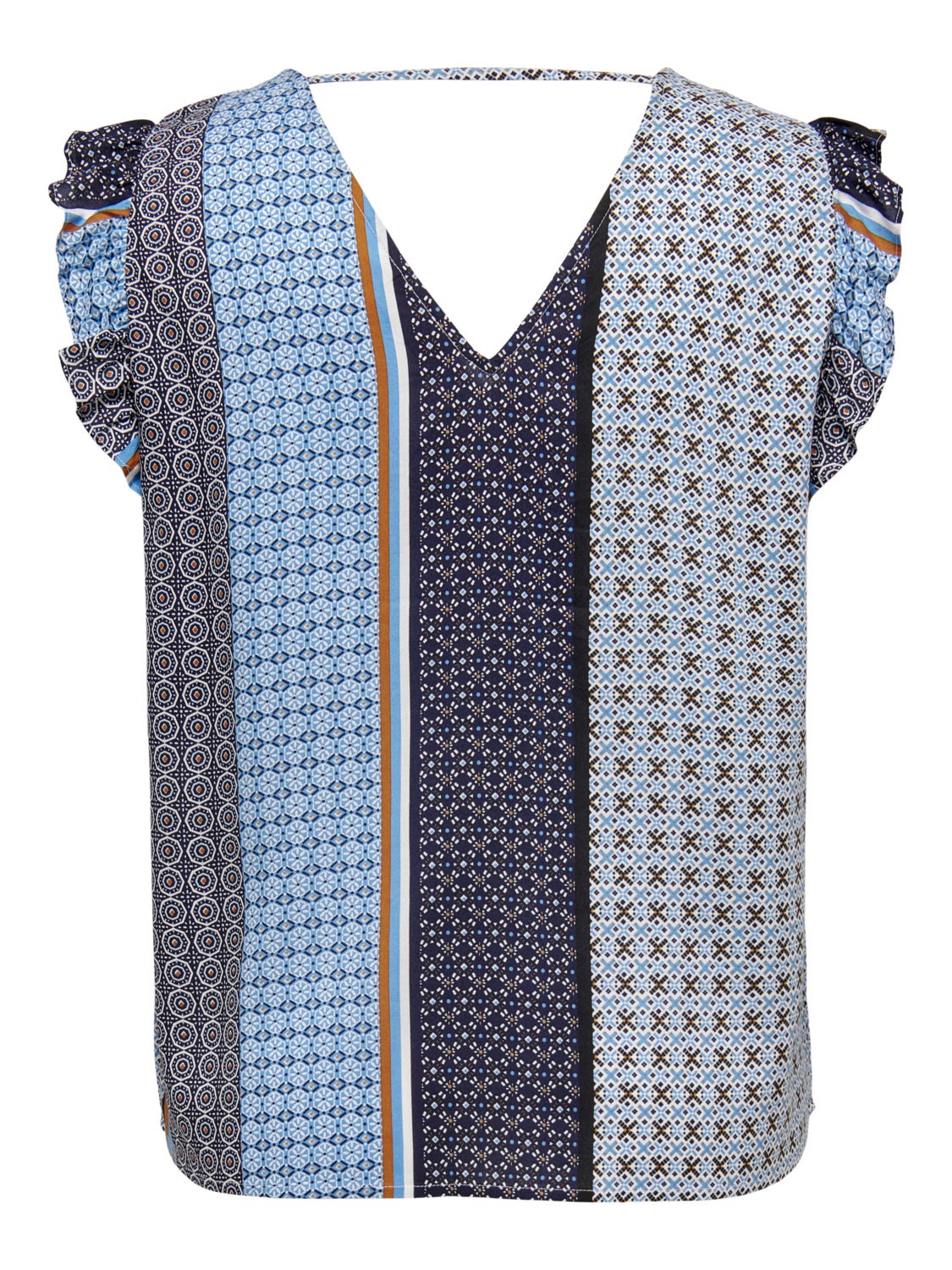 Curvy v-neck t-shirt