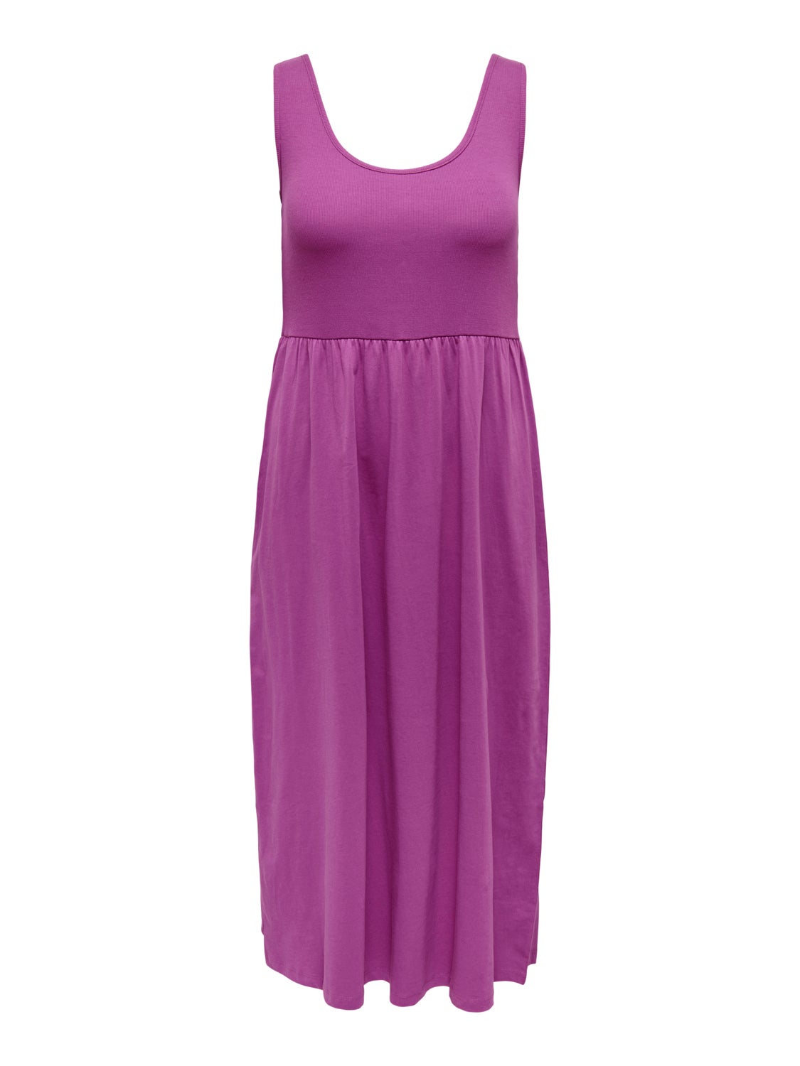 Curvy u-neck maxi dress