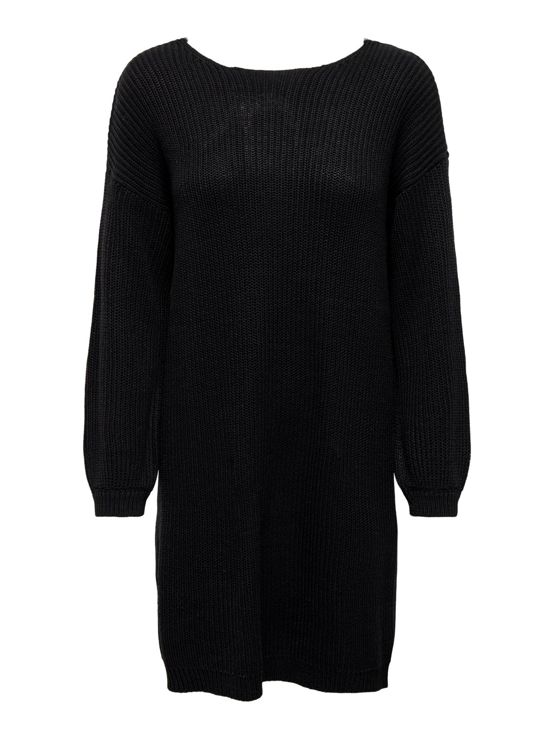 Petite o-neck knitted dress