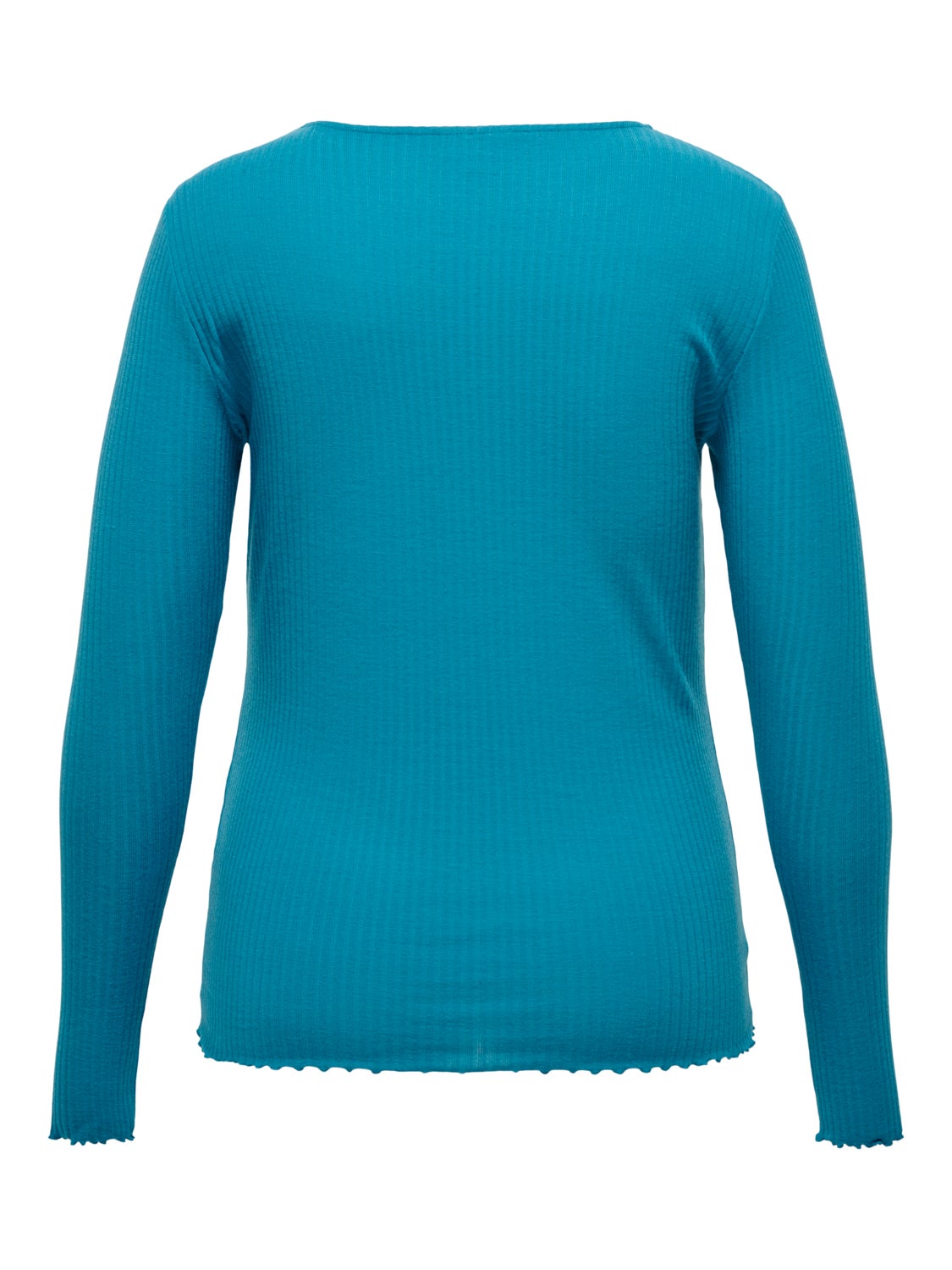 Curvy rib Long Sleeved Top