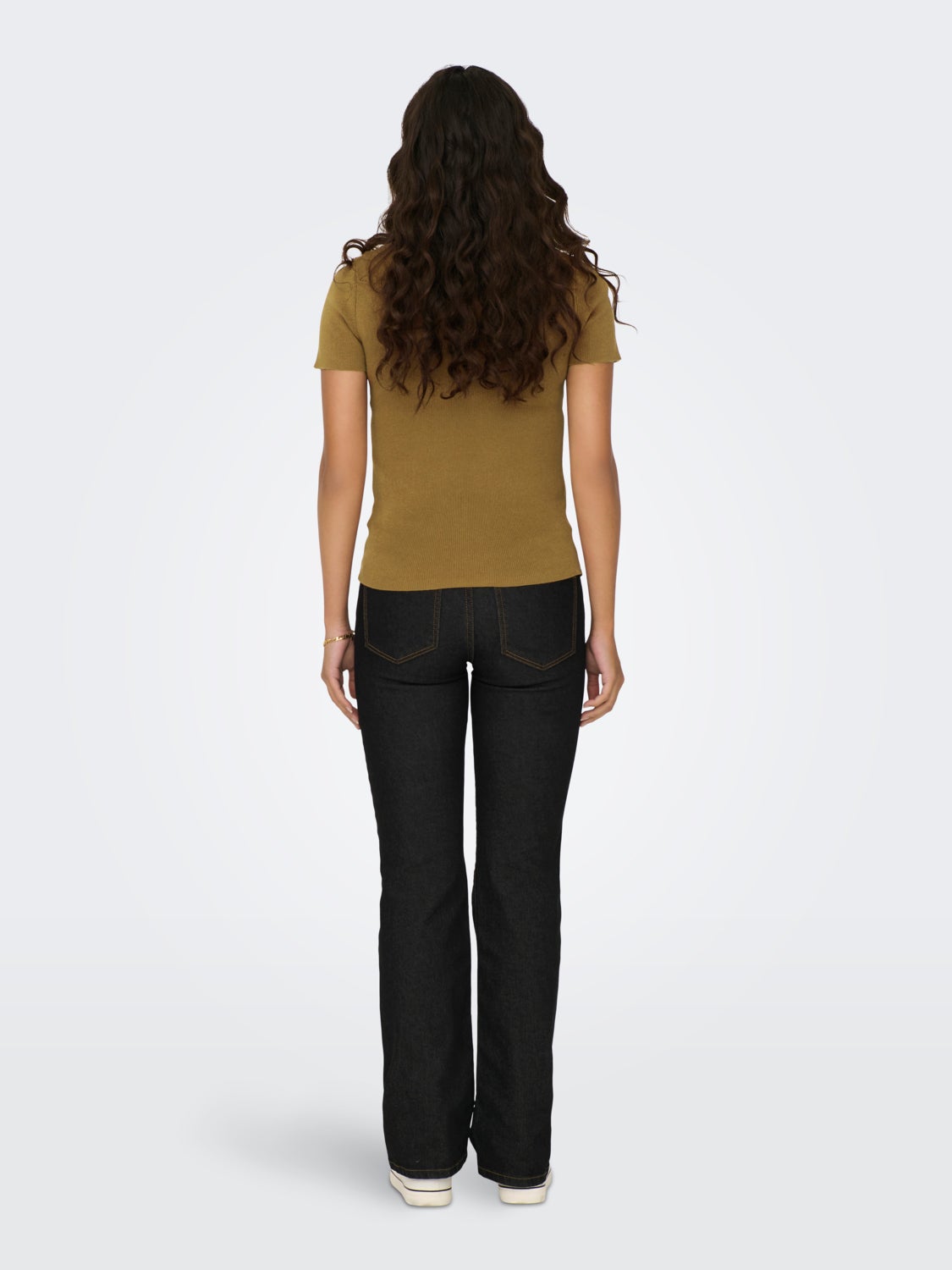 O-NECK TOP WITH SHORT SLEEVES