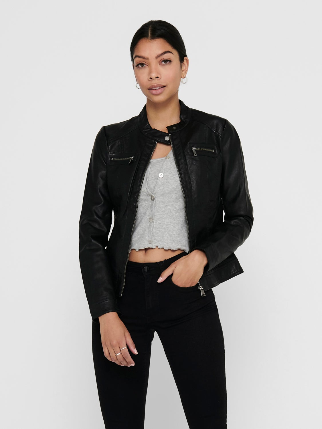 Zip PU-jacket