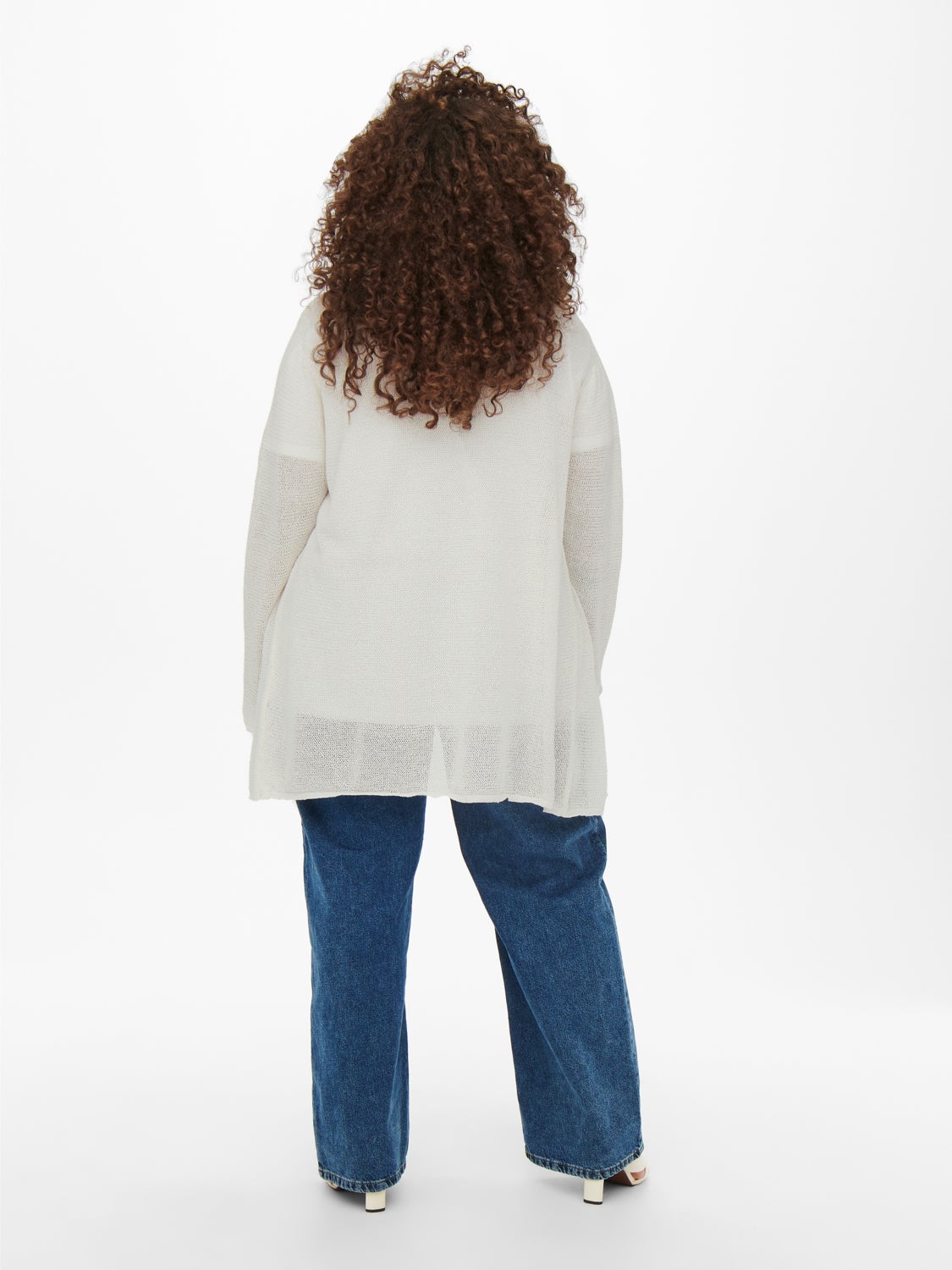 Curvy solid colored Knitted Cardigan