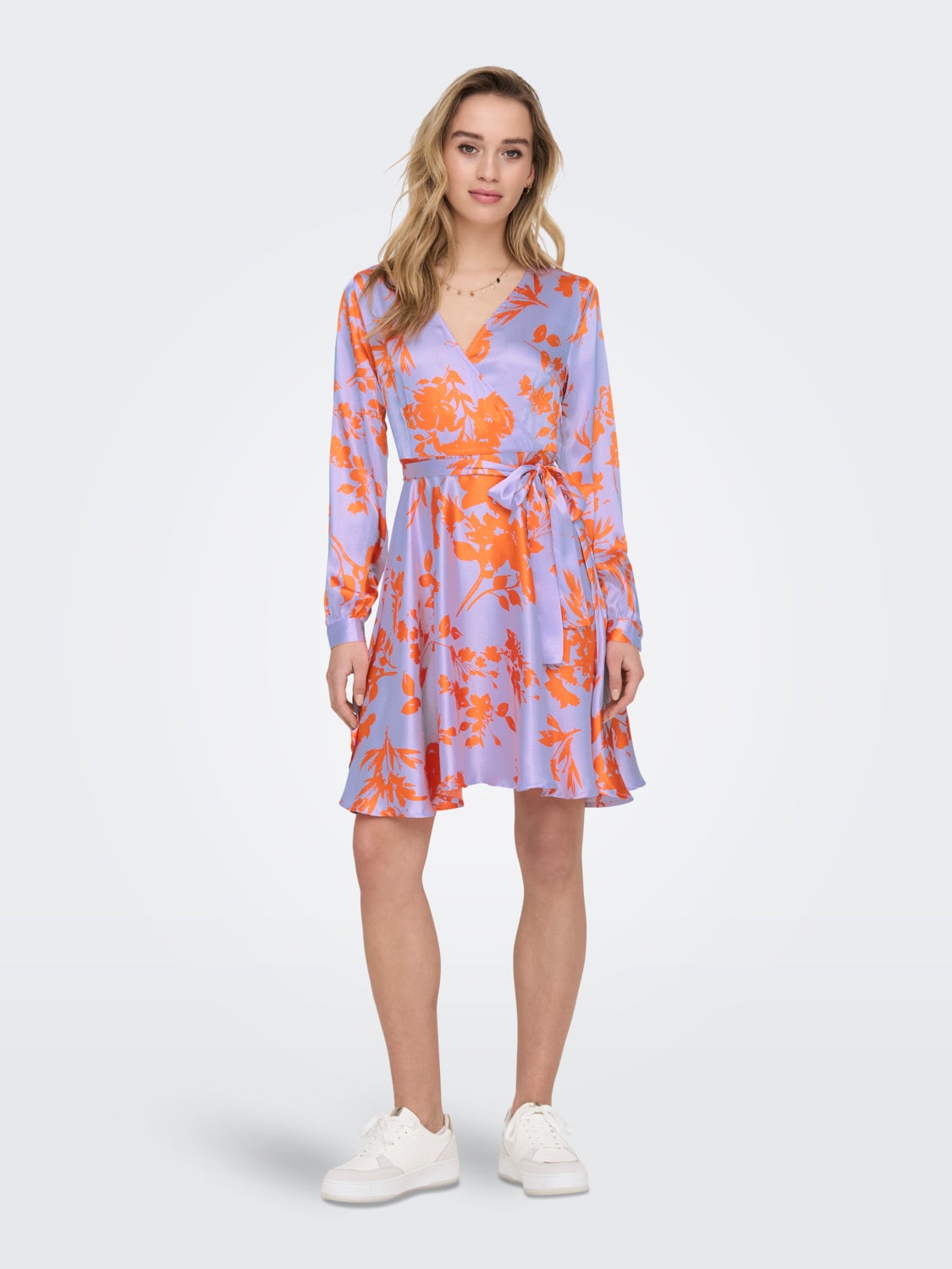 mini Long Sleeved Wrap Dress