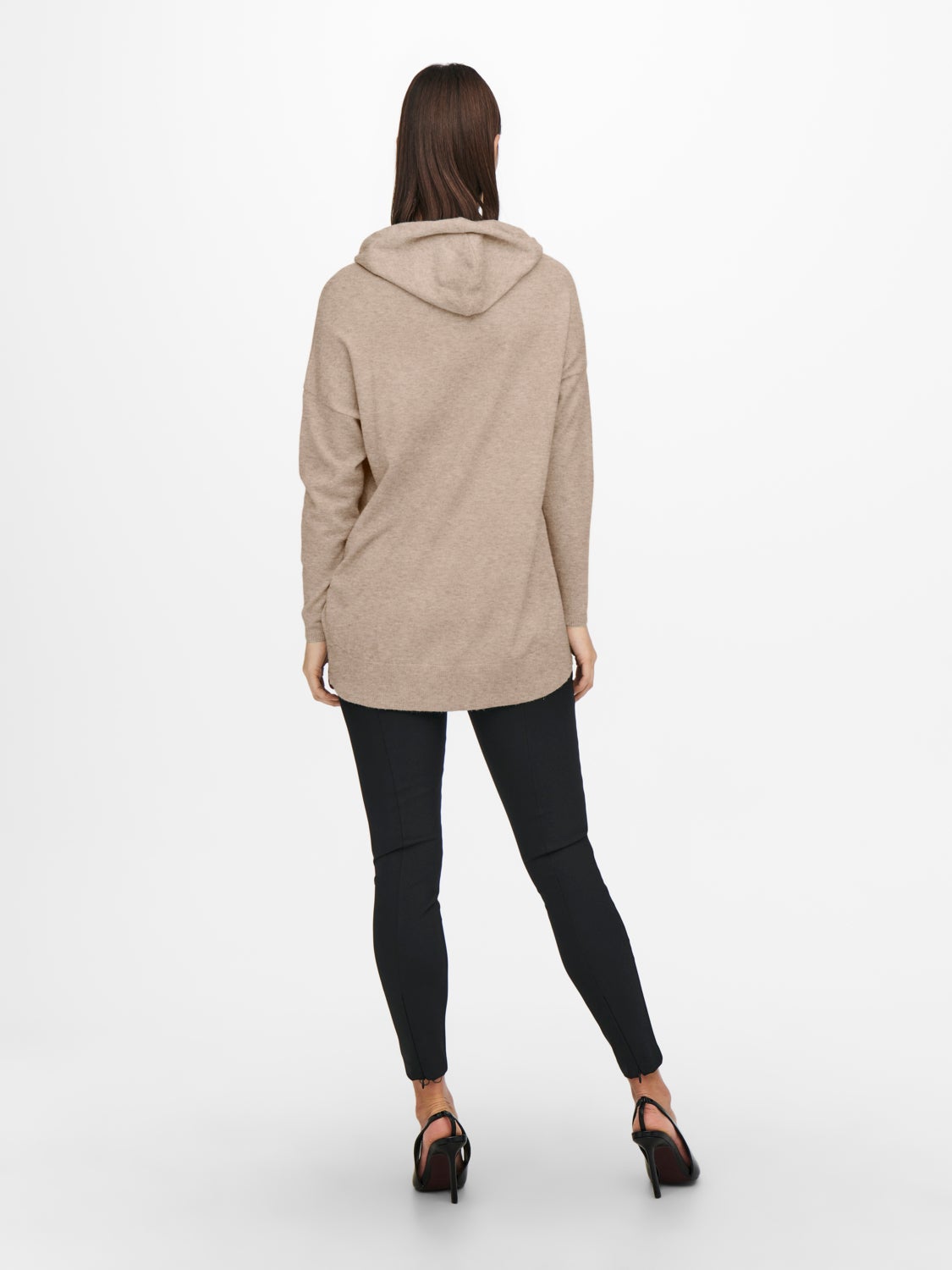 Loose hooded Knitted Pullover