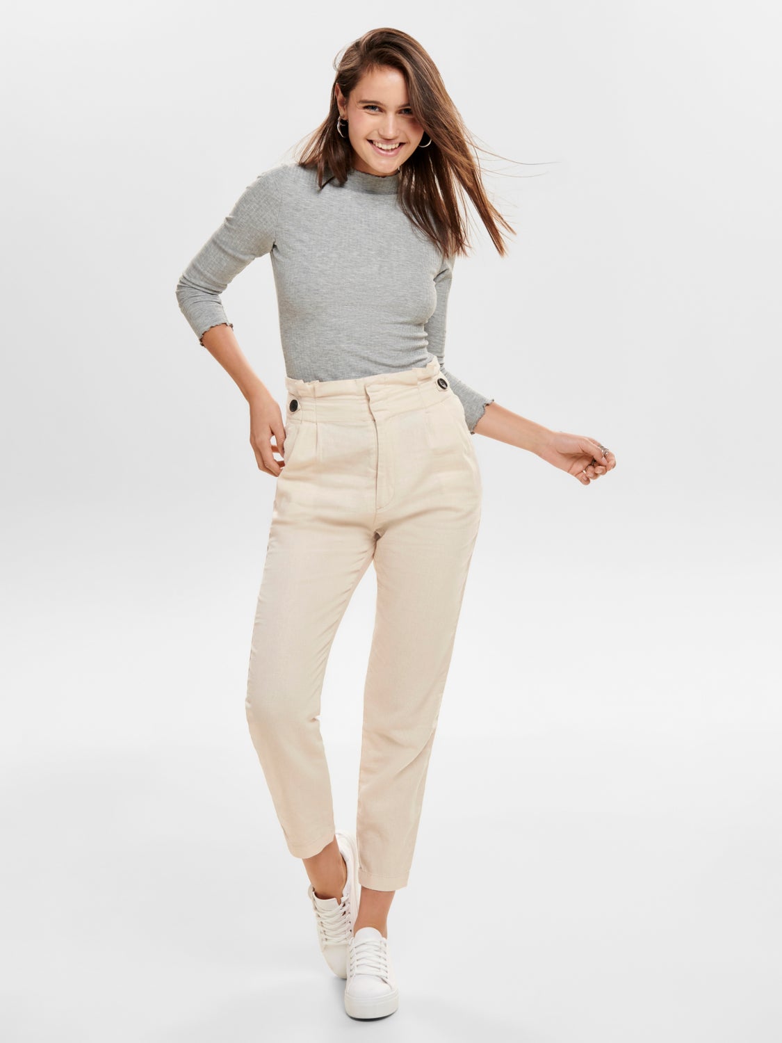 High neck Long Sleeved Top