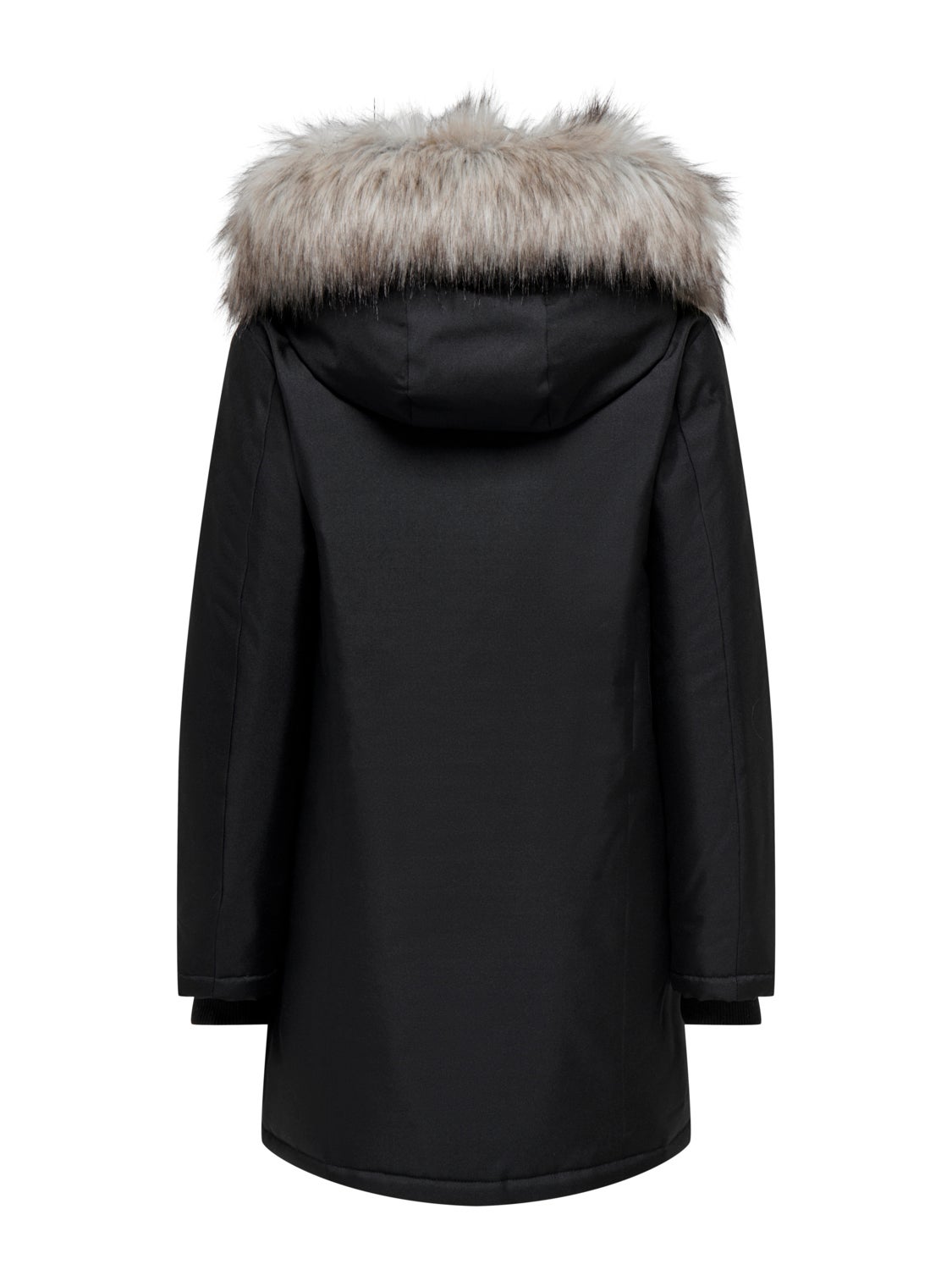 Hood with detachable faux fur edge Maternity Parka