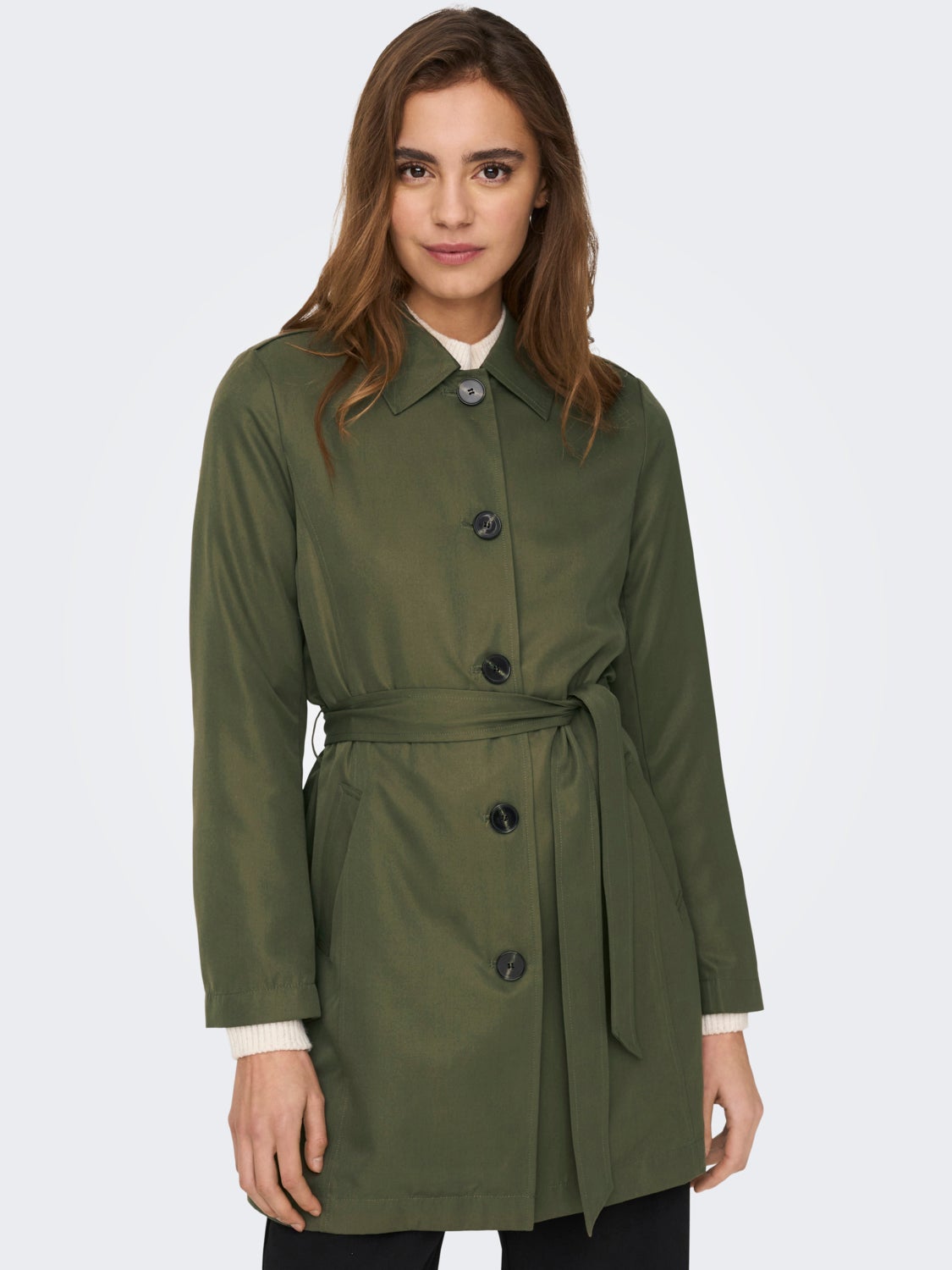 Short belted Trenchcoat