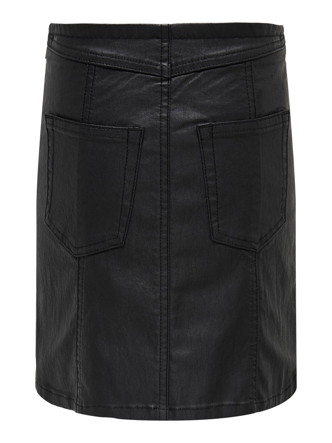 Coated Mini Skirt