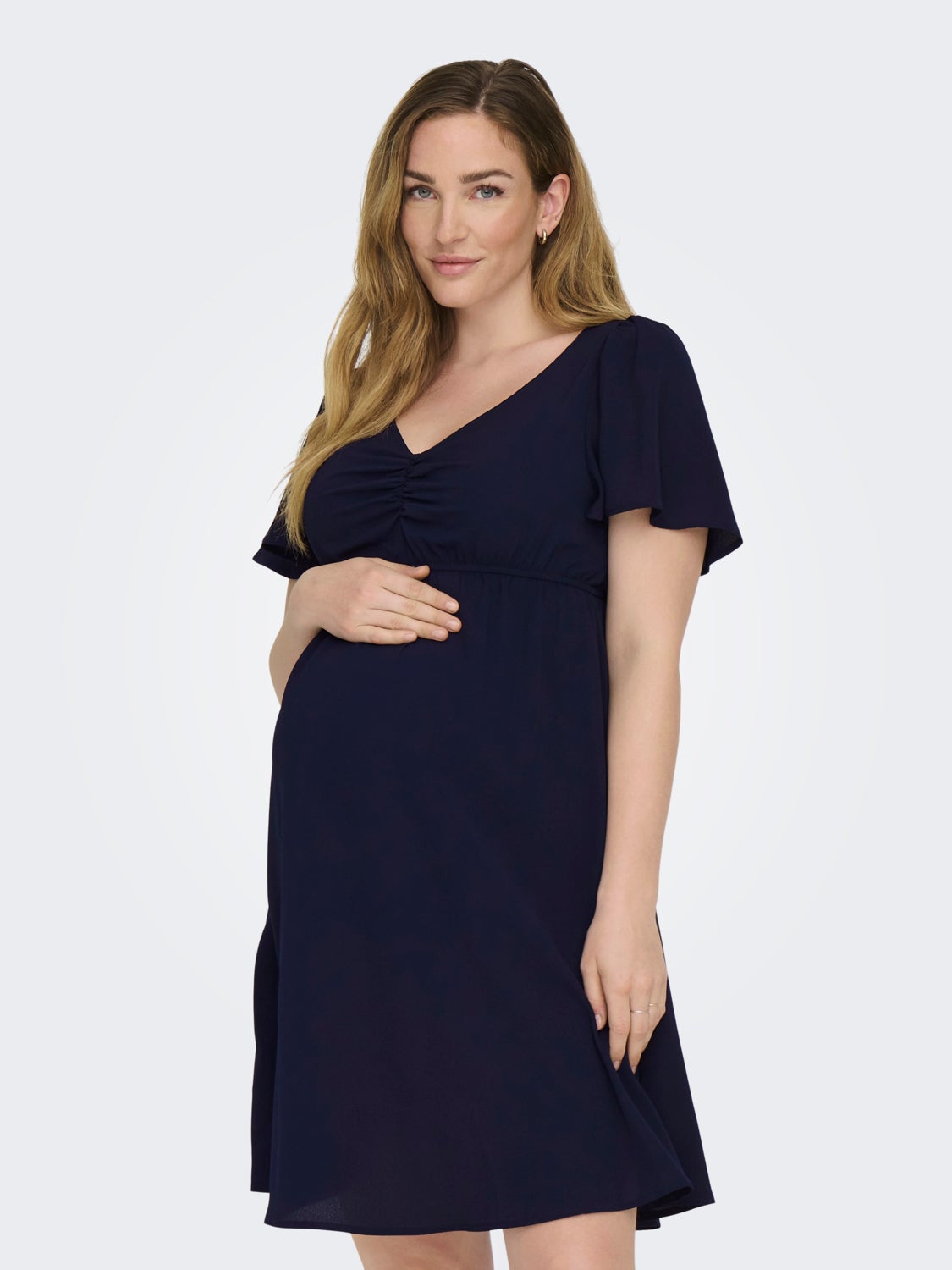 Mama dress with v-neck