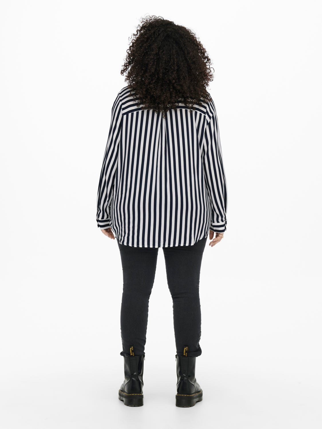 Curvy striped viscose Shirt