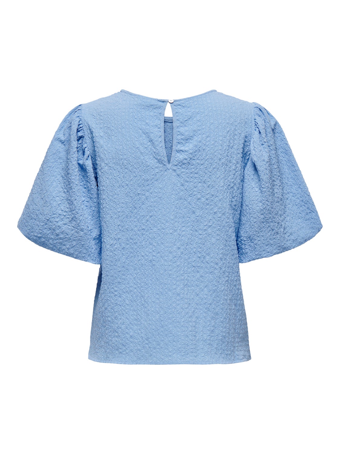 O-neck top with balloon sleeves