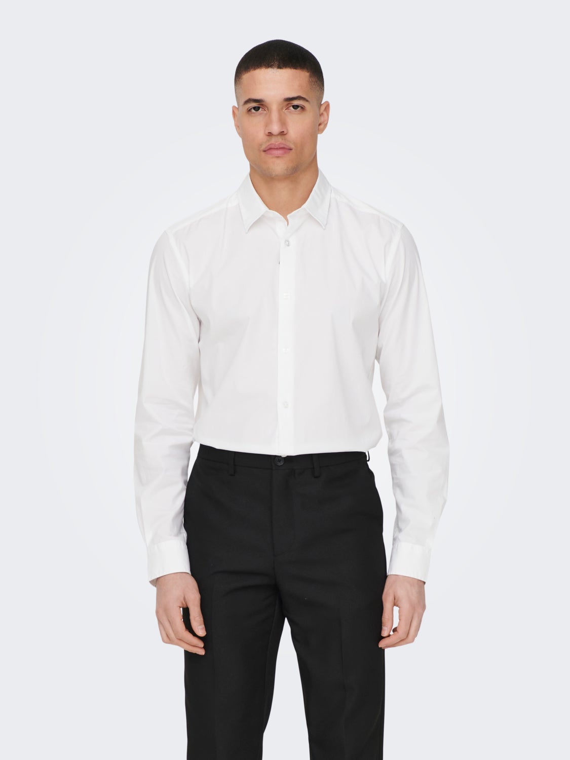 Solid color Slim Fit shirt