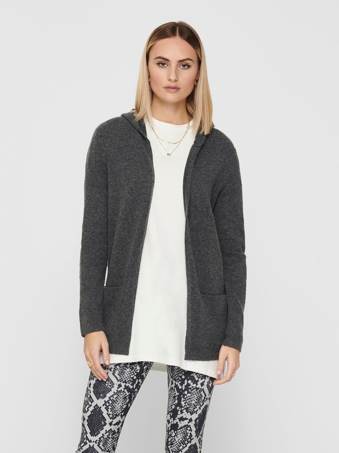 Hooded Knitted Cardigan