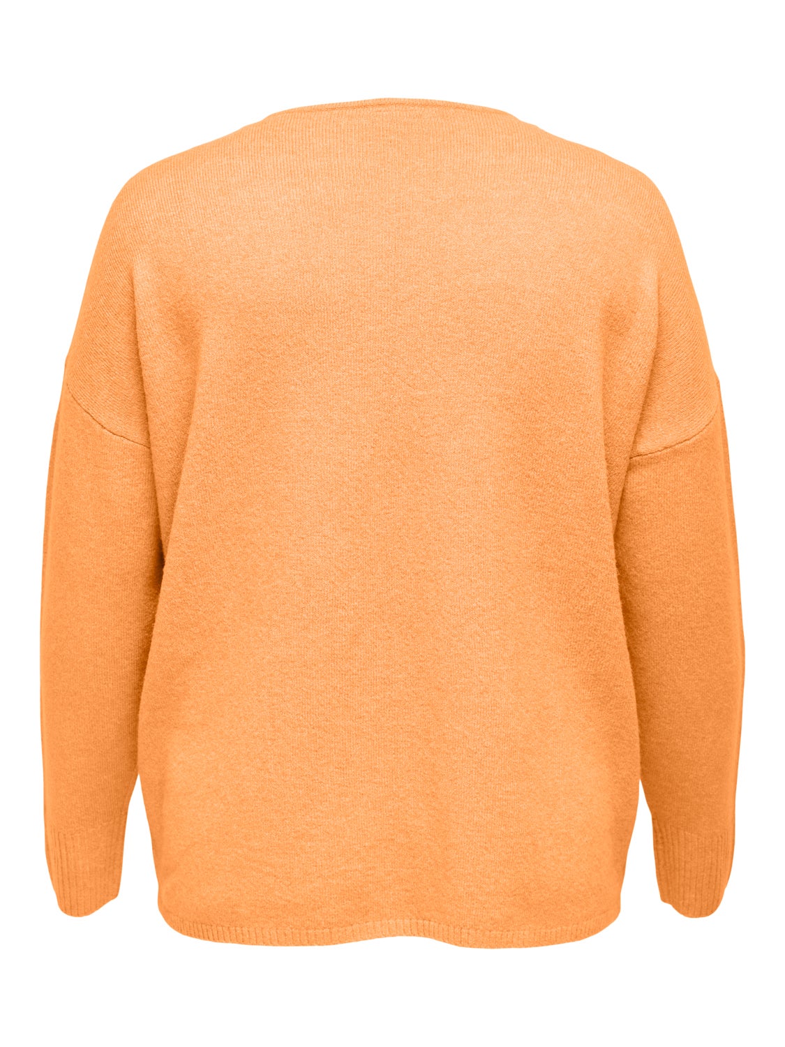 Curvy V-neck Knitted Pullover