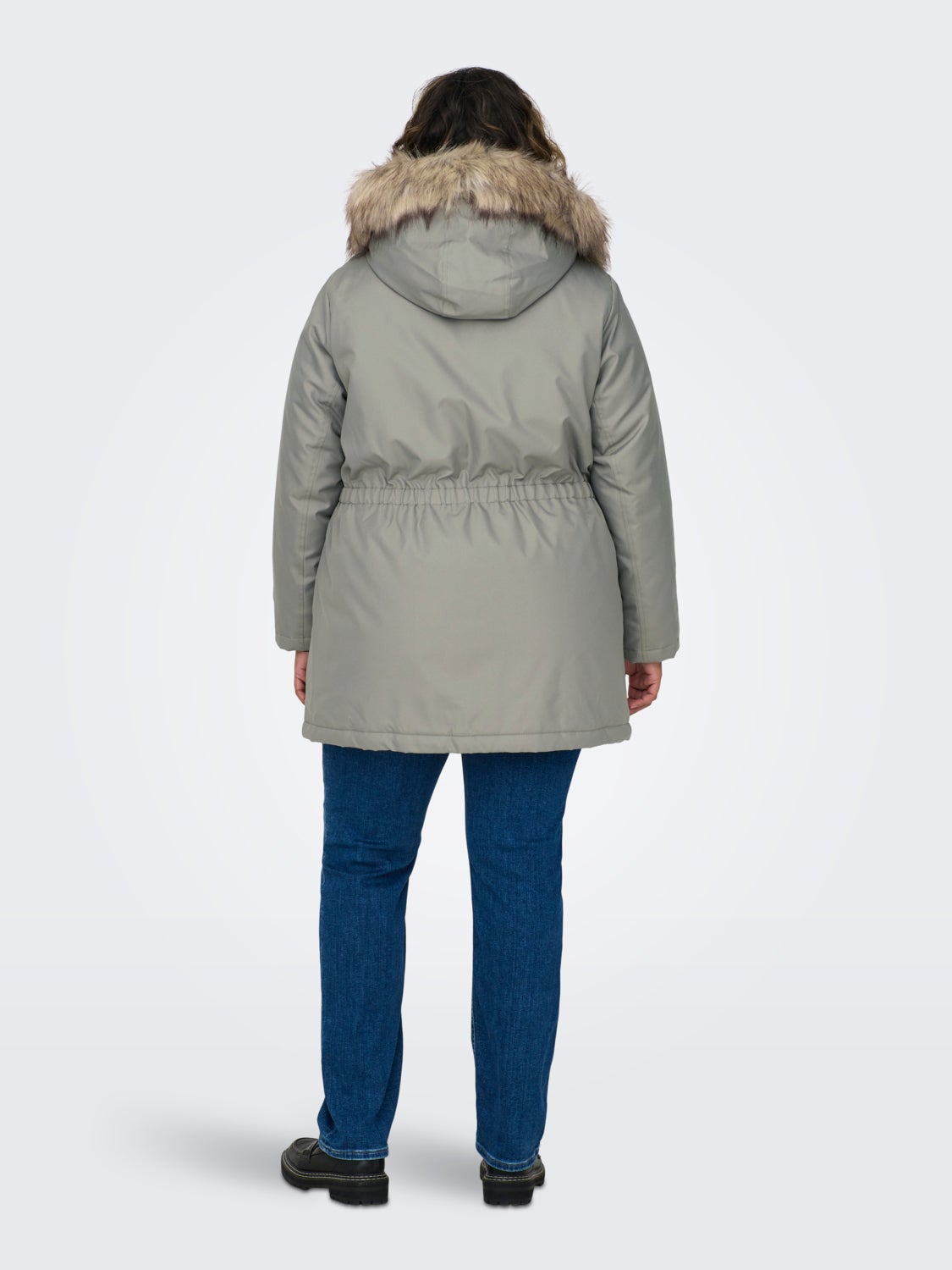 Curvy jacket with hood