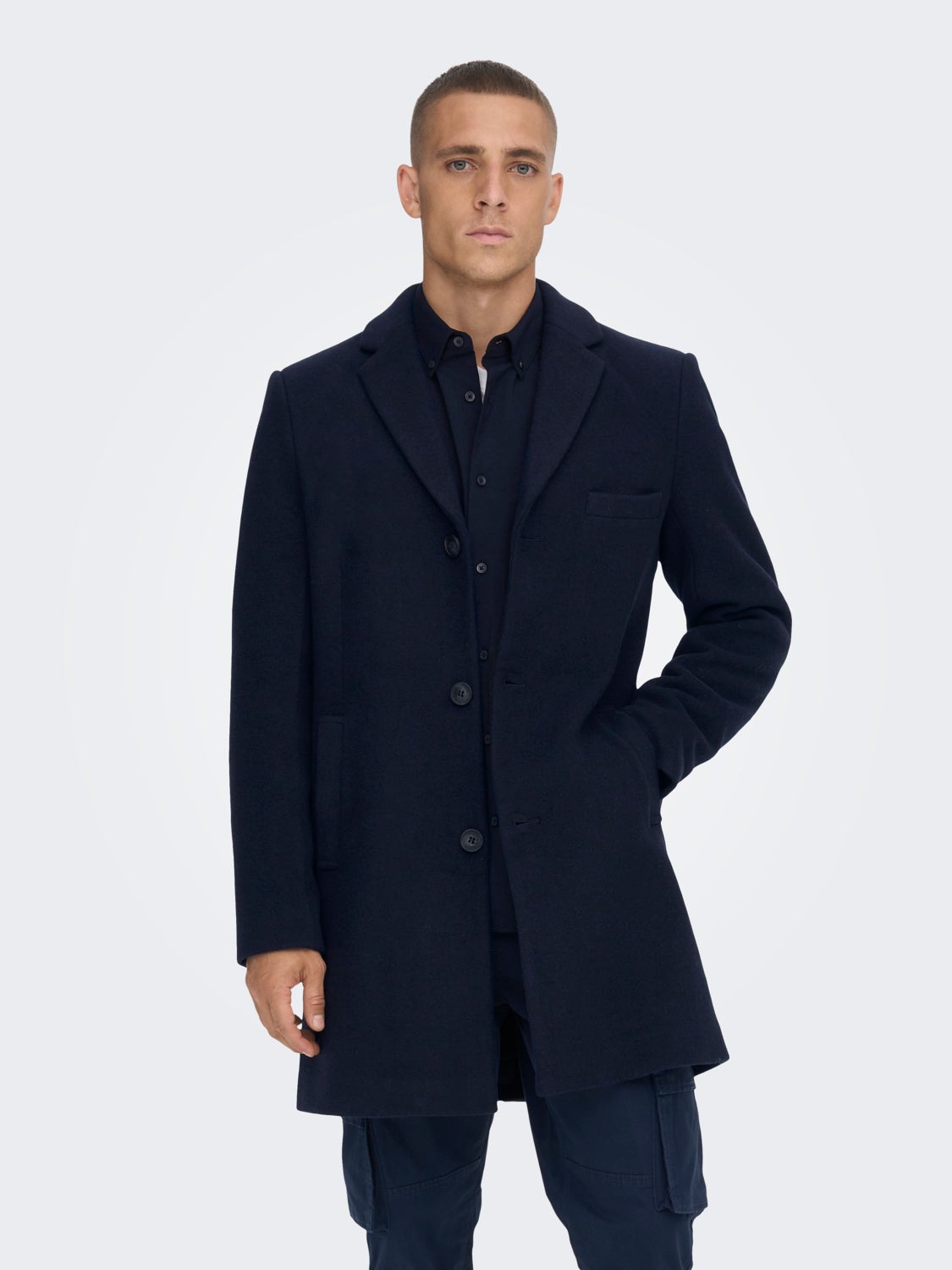 Short wool coat