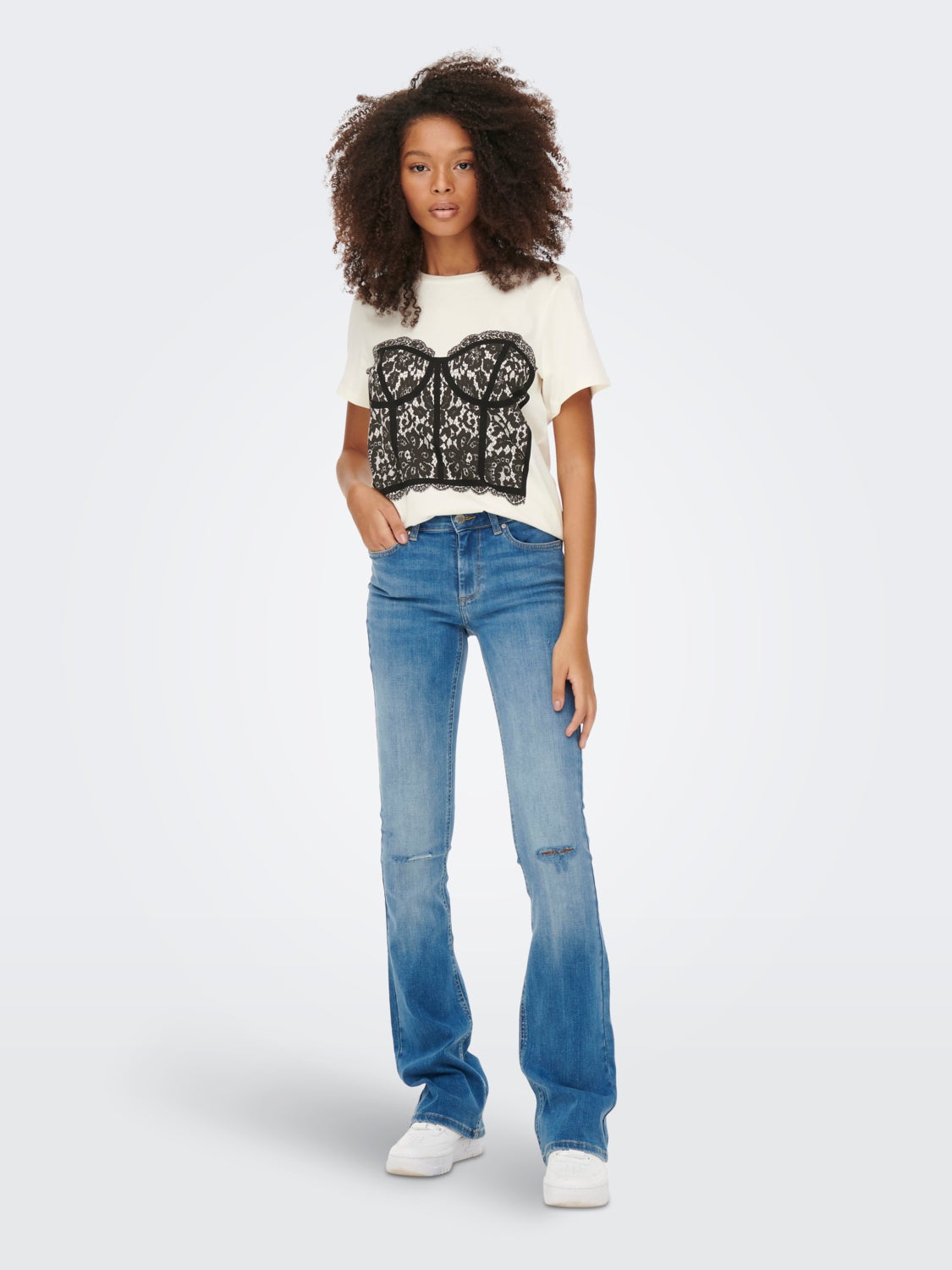 Bustier Short Sleeved Top