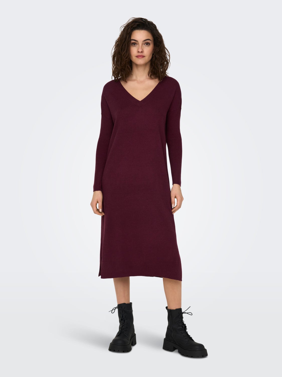 Regular Fit V-Neck Long dress