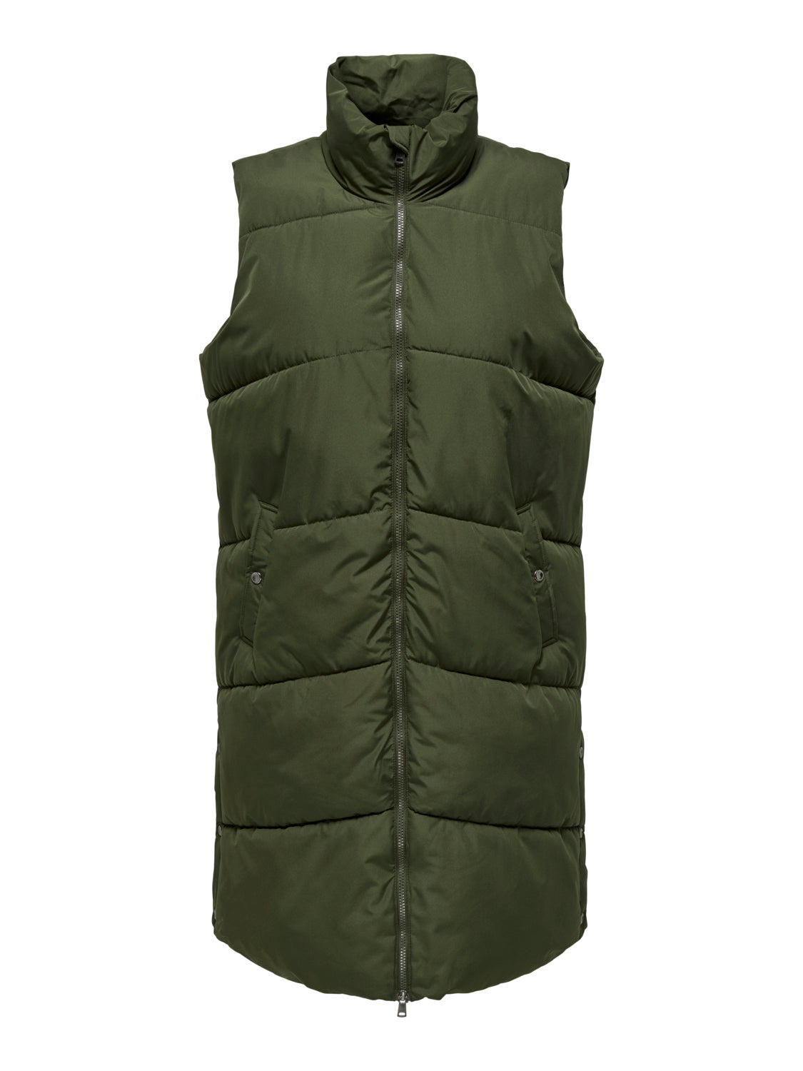 Curvy long puffer gilet