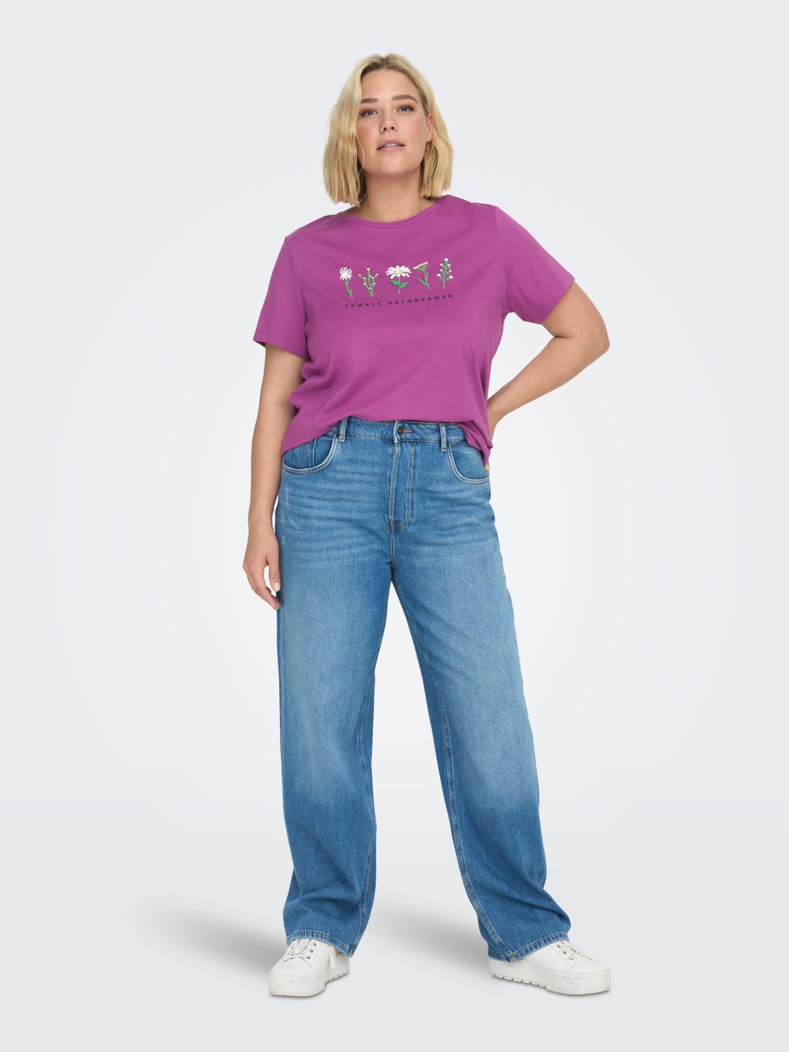 Curvy printed t-shirt