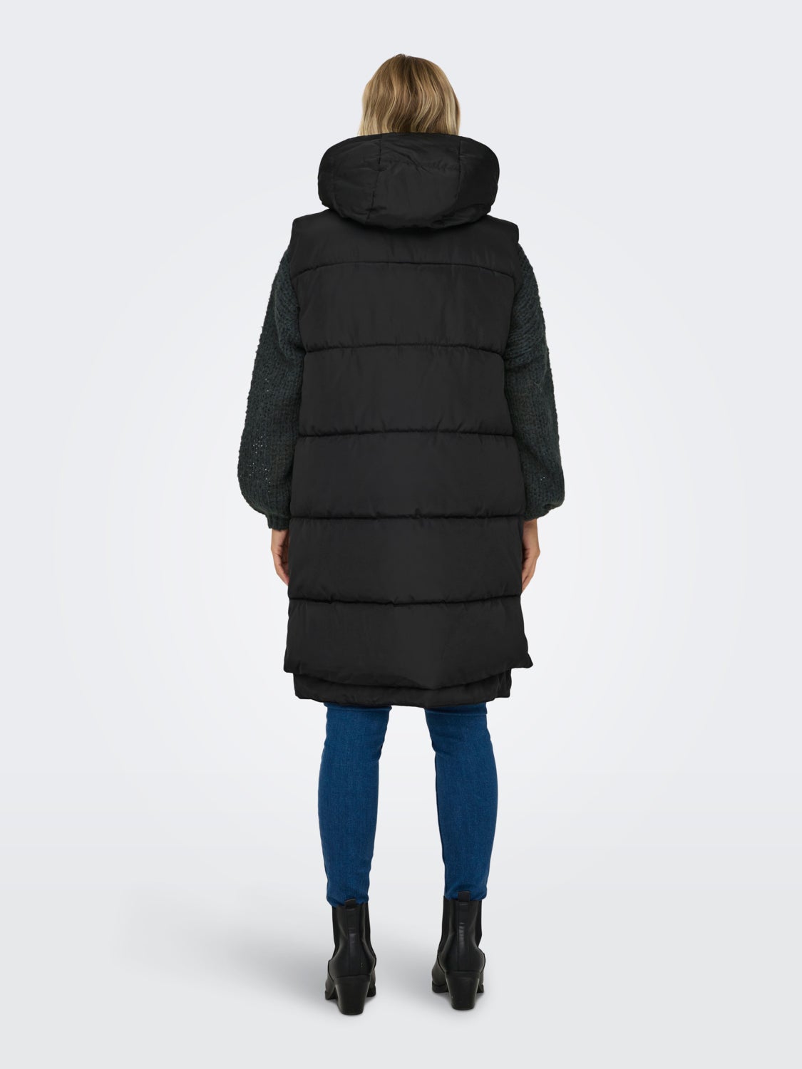 Hooded puffer vest
