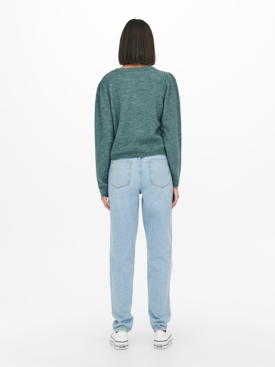 Solid Colored Knitted Pullover