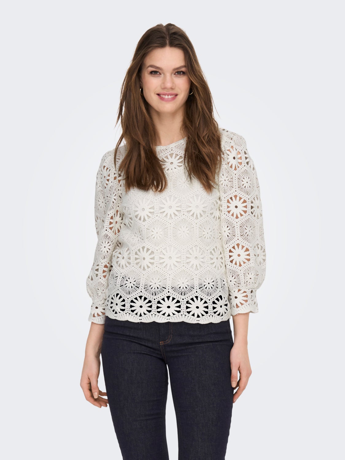 Crochet O-Neck Shirt