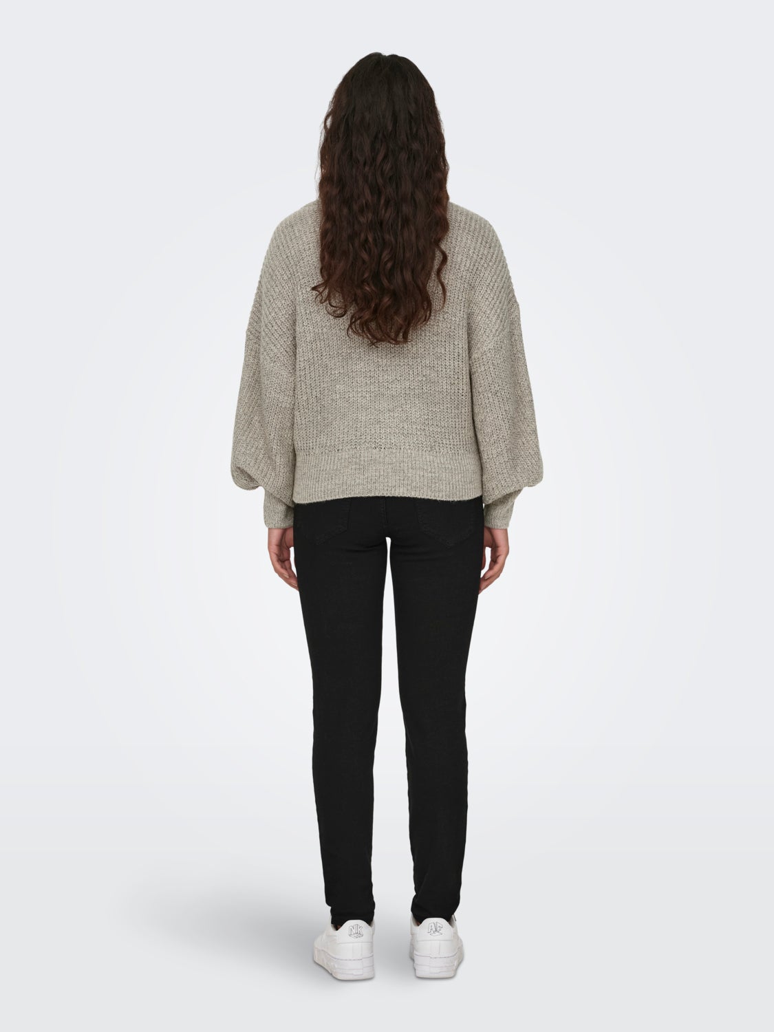 Roll neck knitted pullover
